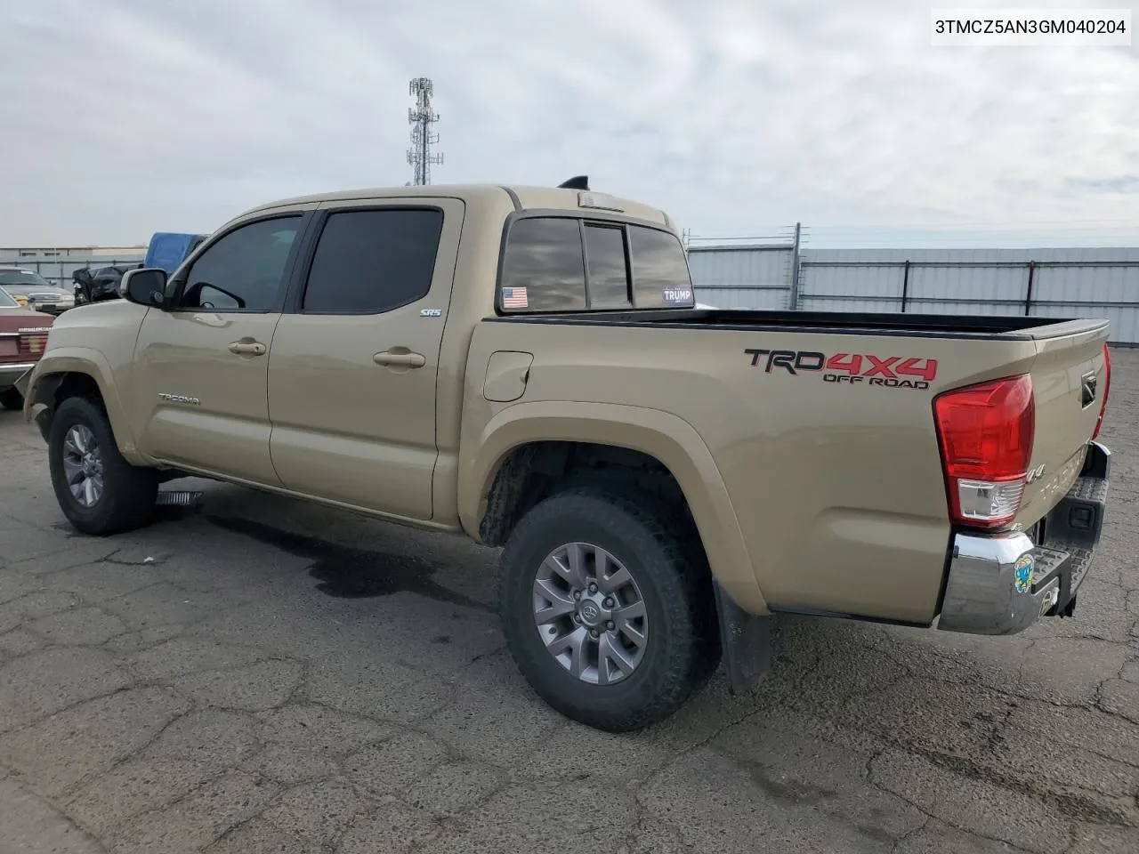 2016 Toyota Tacoma Double Cab VIN: 3TMCZ5AN3GM040204 Lot: 80516804