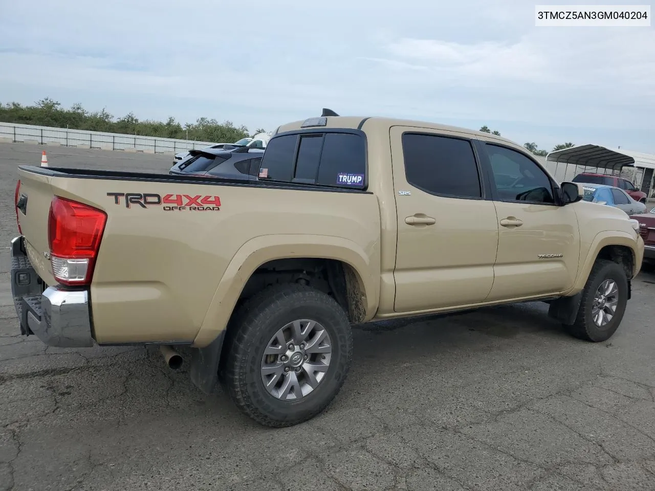 2016 Toyota Tacoma Double Cab VIN: 3TMCZ5AN3GM040204 Lot: 80516804