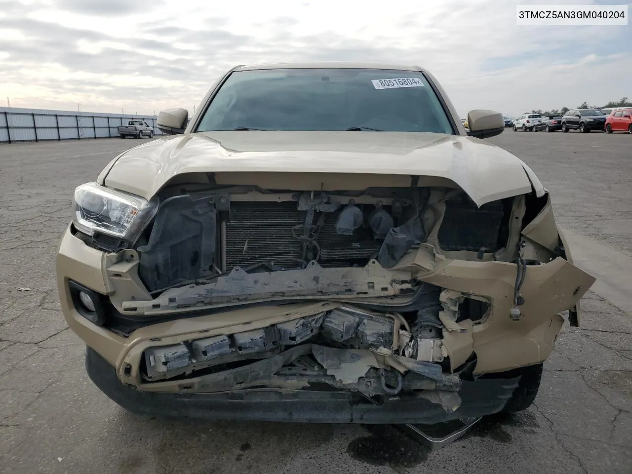 2016 Toyota Tacoma Double Cab VIN: 3TMCZ5AN3GM040204 Lot: 80516804