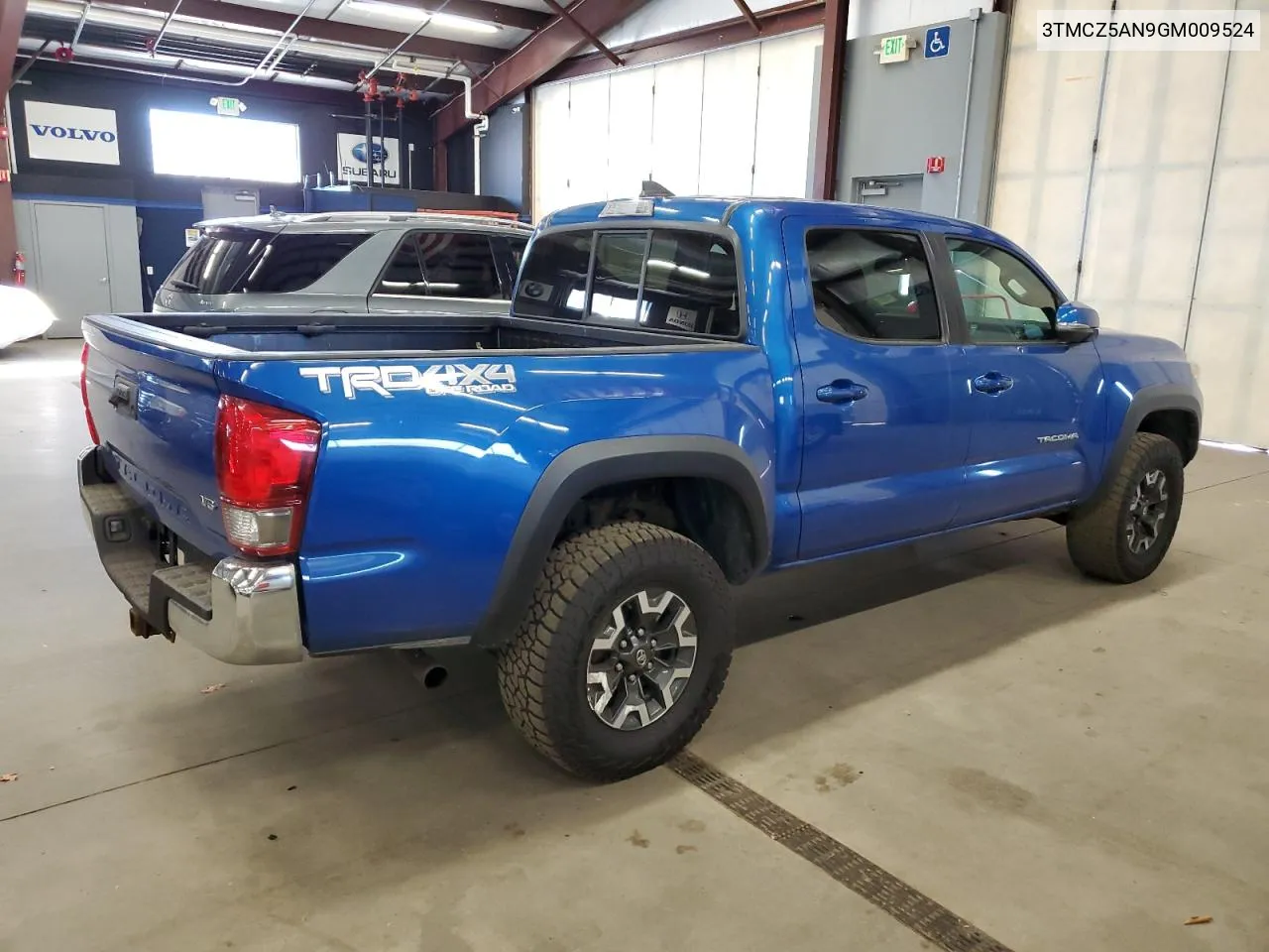 2016 Toyota Tacoma Double Cab VIN: 3TMCZ5AN9GM009524 Lot: 80703094