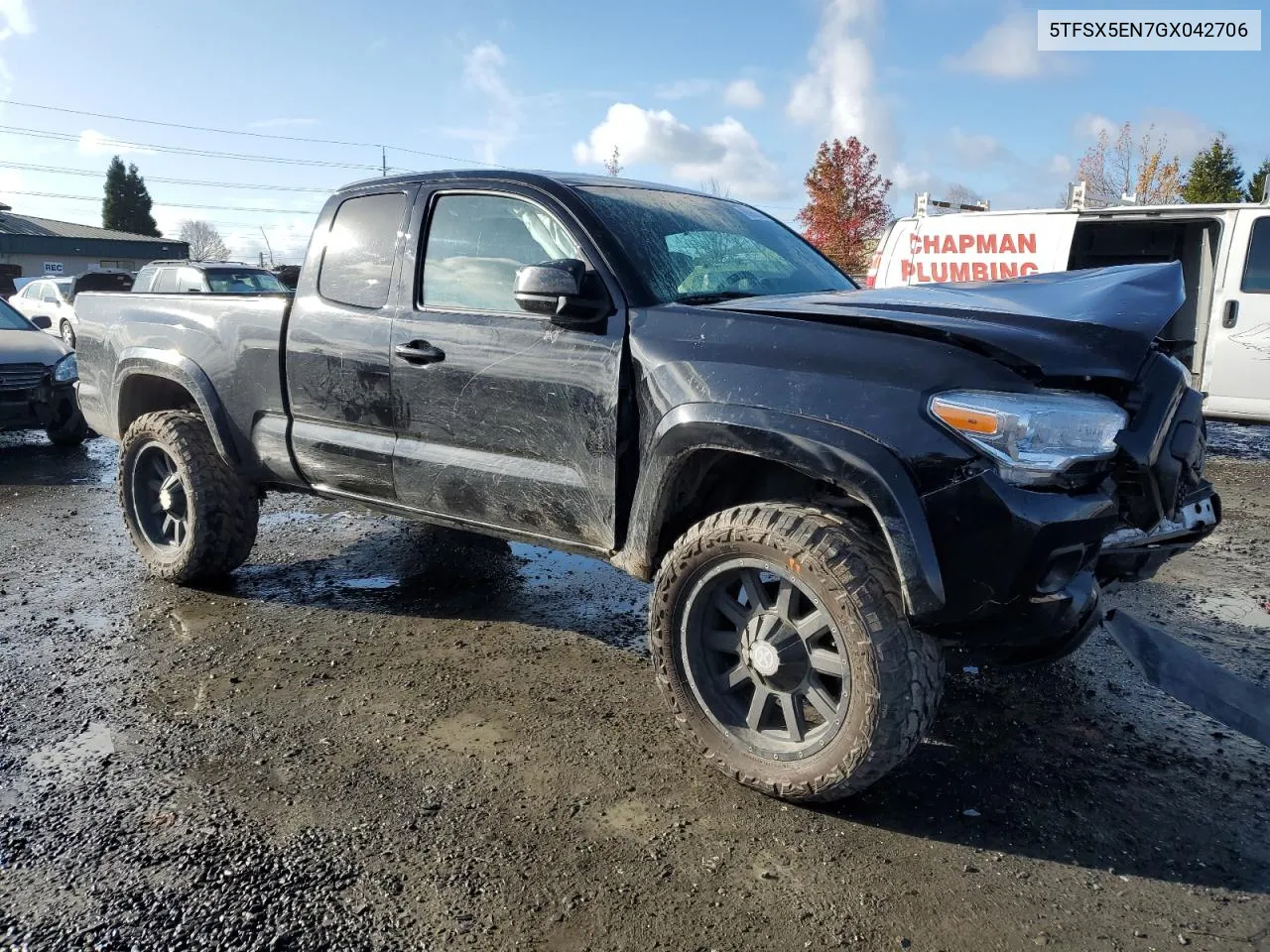 2016 Toyota Tacoma Access Cab VIN: 5TFSX5EN7GX042706 Lot: 80982144