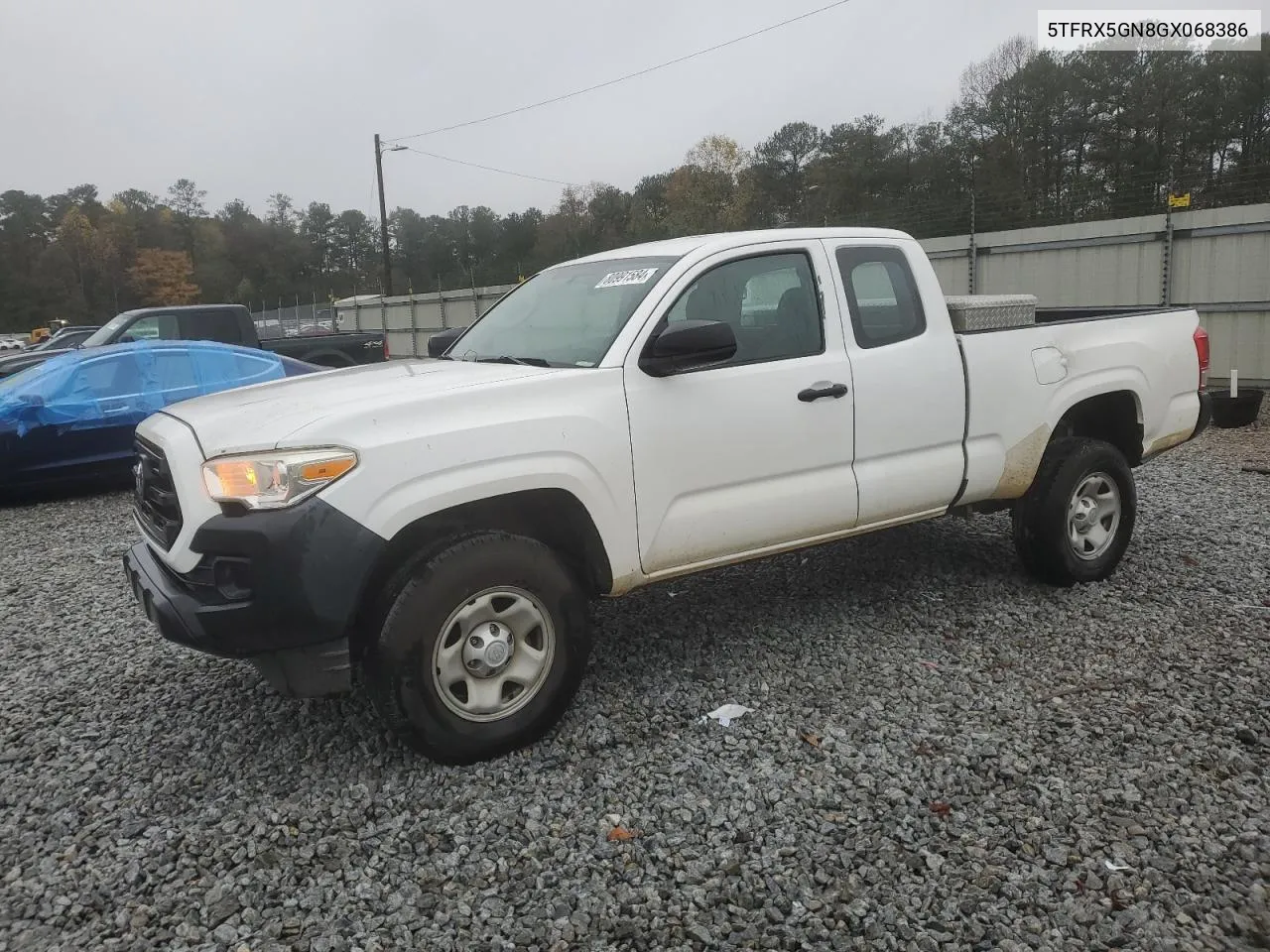 2016 Toyota Tacoma Access Cab VIN: 5TFRX5GN8GX068386 Lot: 80991584