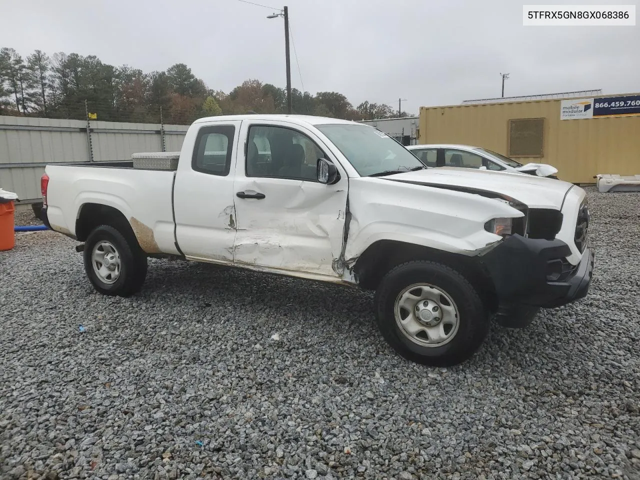 2016 Toyota Tacoma Access Cab VIN: 5TFRX5GN8GX068386 Lot: 80991584