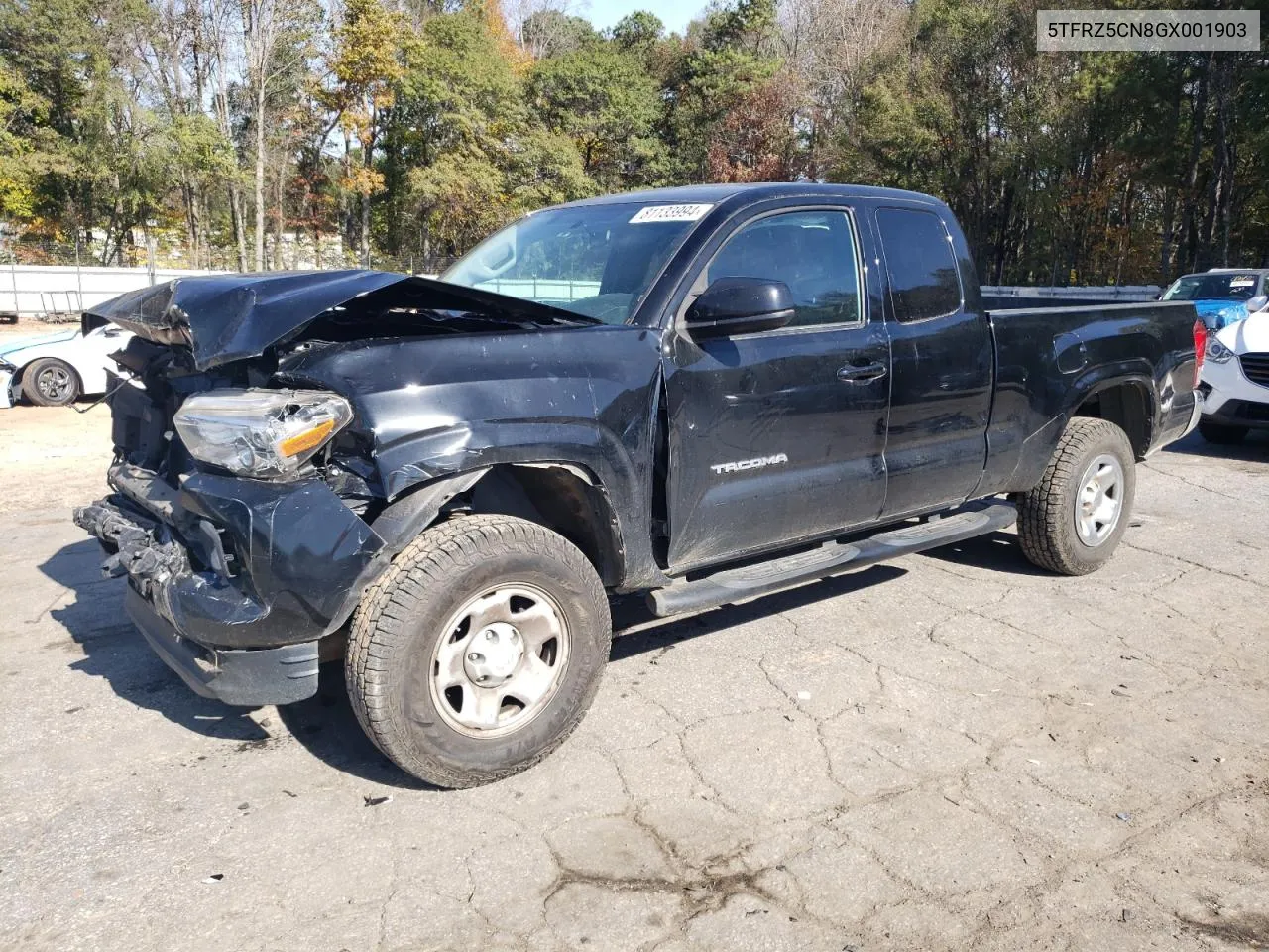 2016 Toyota Tacoma Access Cab VIN: 5TFRZ5CN8GX001903 Lot: 81133994