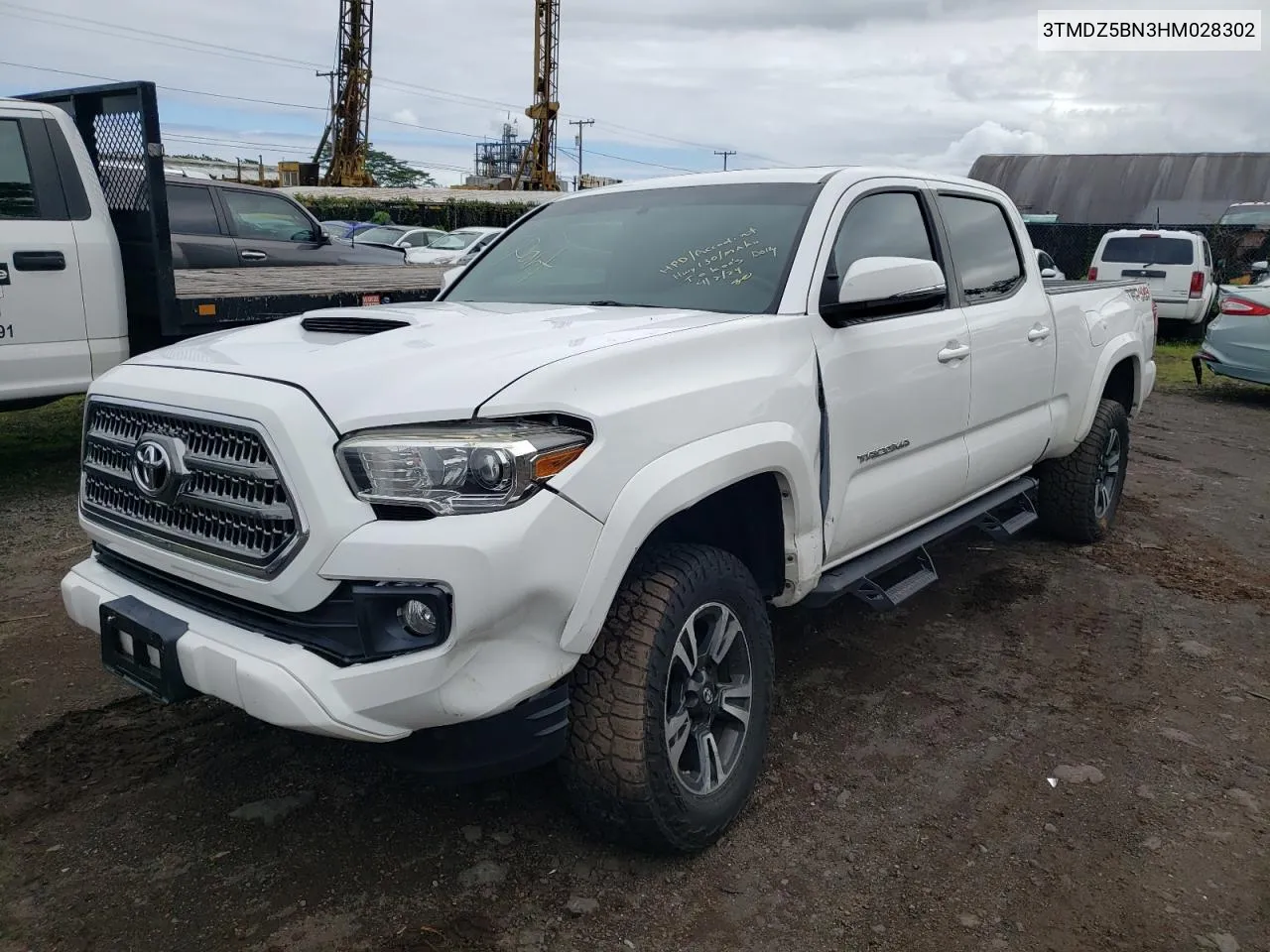 3TMDZ5BN3HM028302 2017 Toyota Tacoma Double Cab