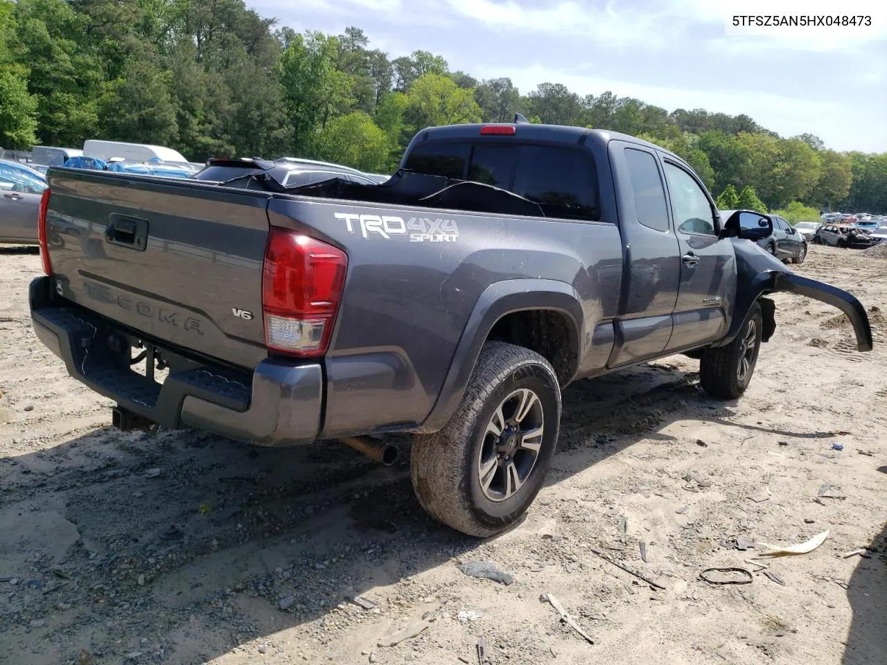 2017 Toyota Tacoma Access Cab VIN: 5TFSZ5AN5HX048473 Lot: 54008824