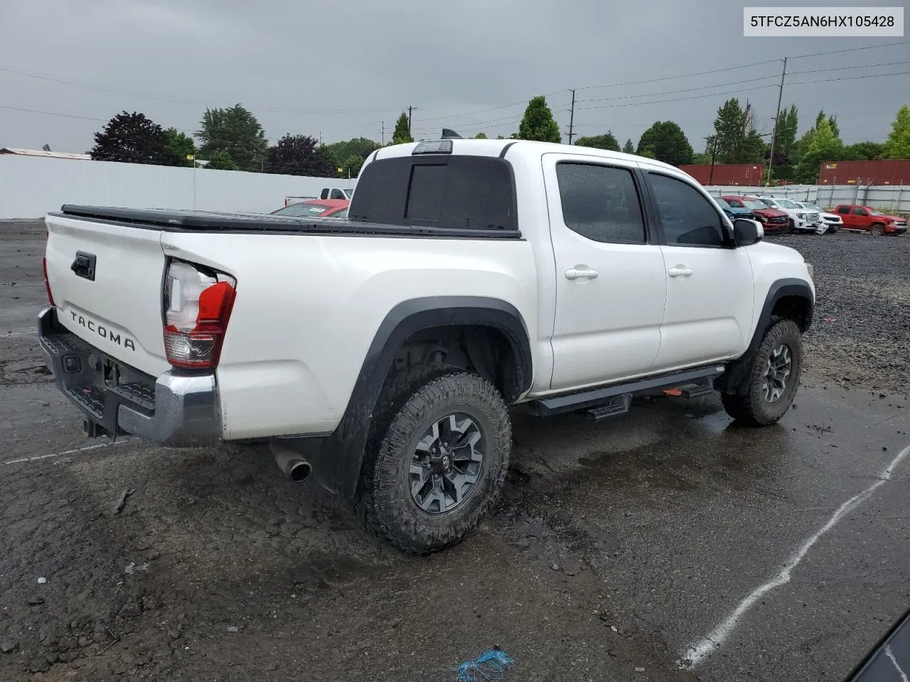 2017 Toyota Tacoma Double Cab VIN: 5TFCZ5AN6HX105428 Lot: 58780494