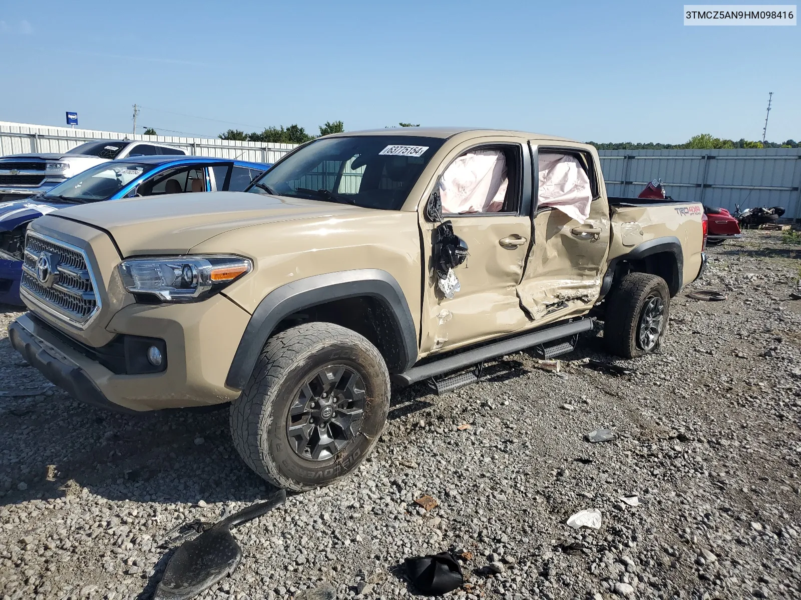 2017 Toyota Tacoma Double Cab VIN: 3TMCZ5AN9HM098416 Lot: 63775154