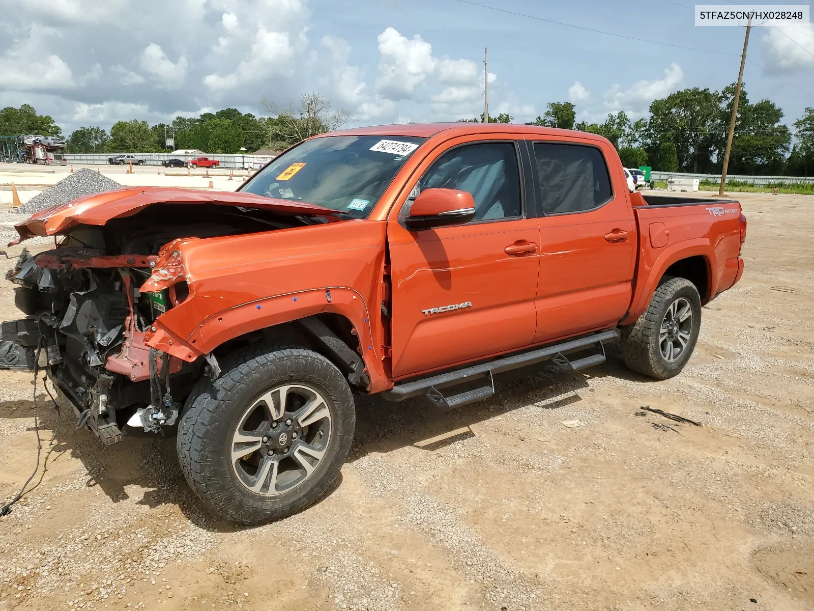 2017 Toyota Tacoma Double Cab VIN: 5TFAZ5CN7HX028248 Lot: 64274794