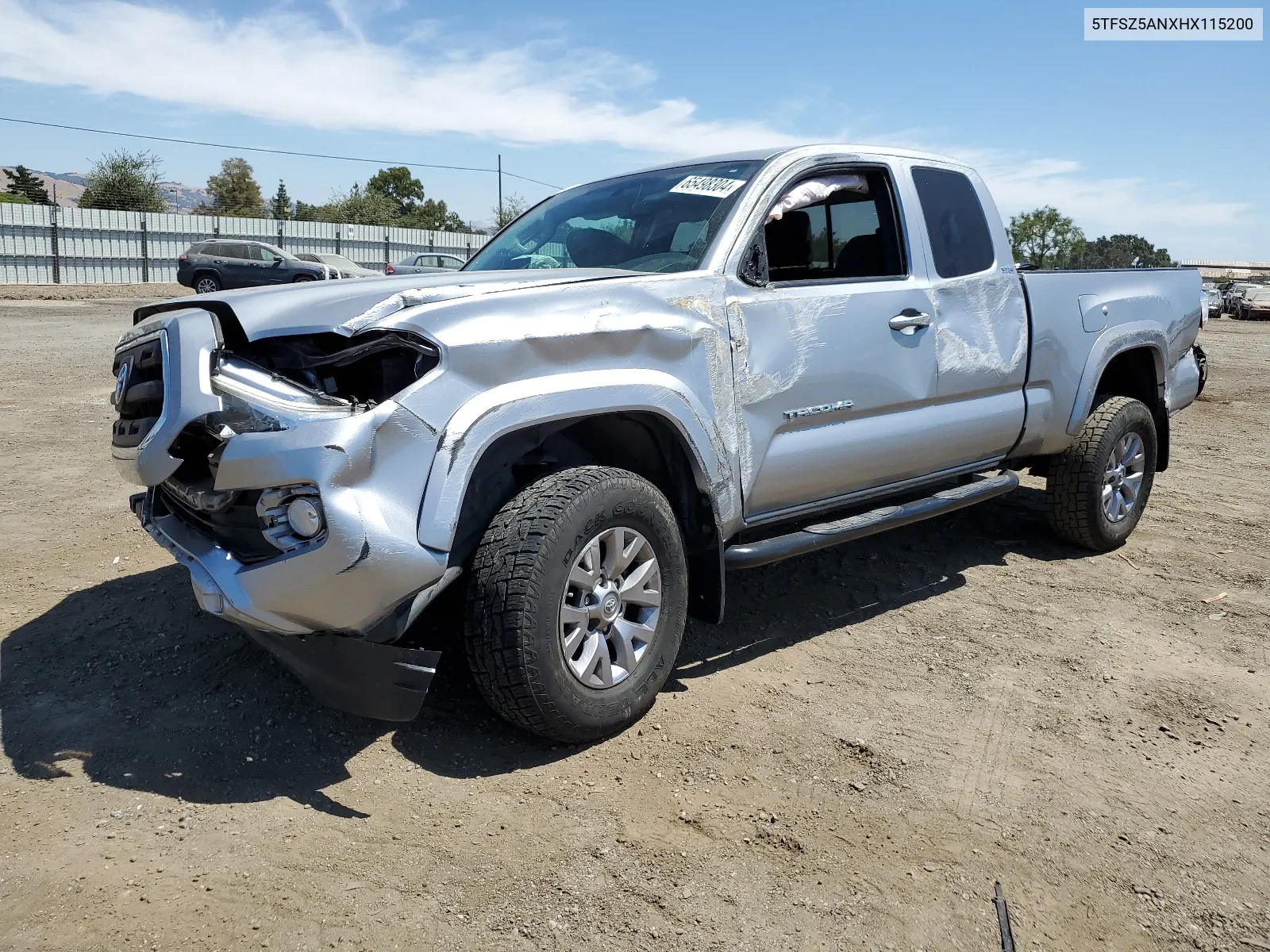 2017 Toyota Tacoma Access Cab VIN: 5TFSZ5ANXHX115200 Lot: 65498304