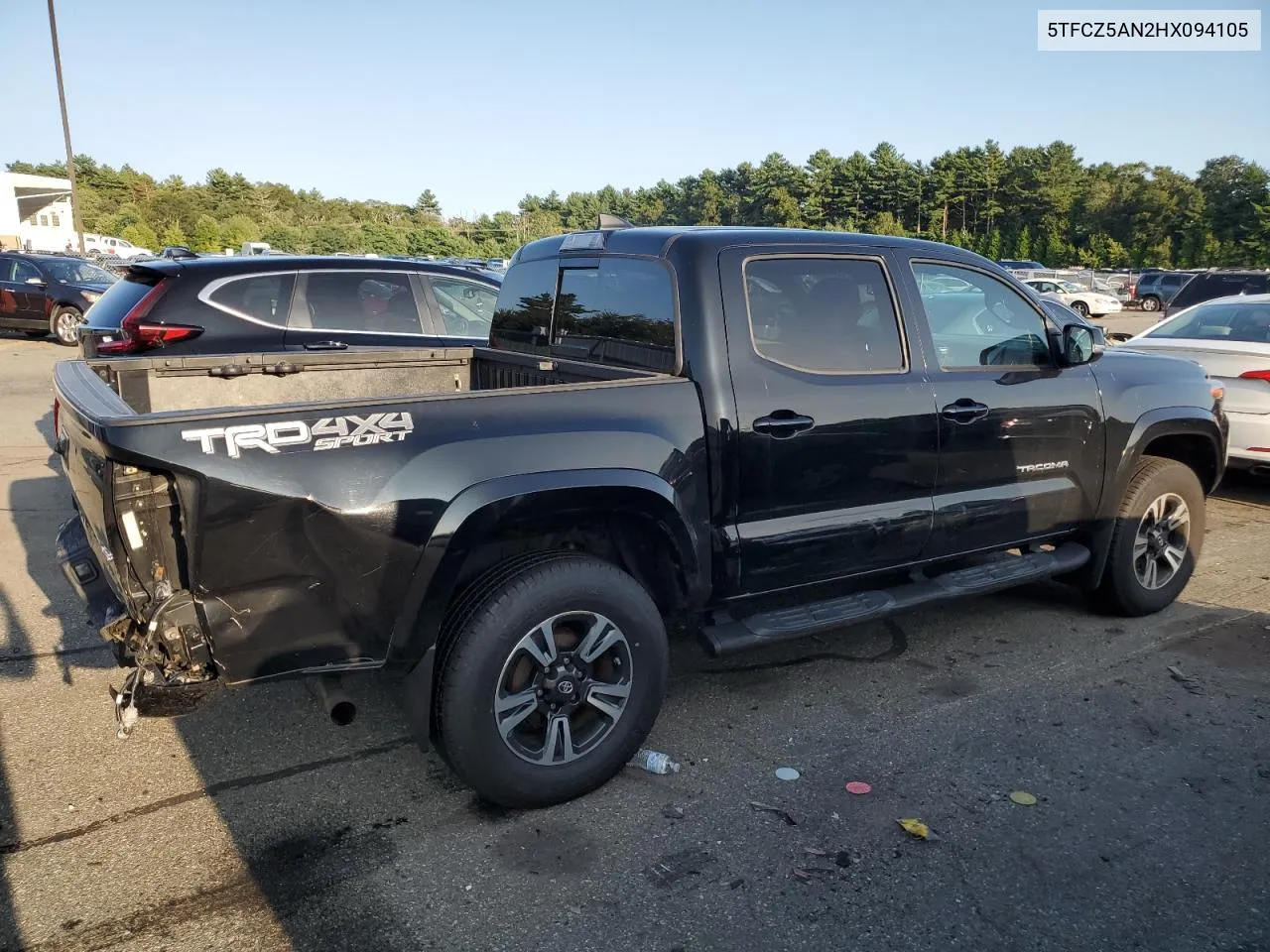 2017 Toyota Tacoma Double Cab VIN: 5TFCZ5AN2HX094105 Lot: 68063984