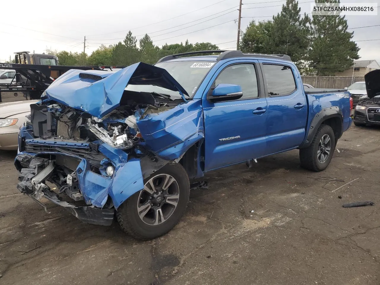 2017 Toyota Tacoma Double Cab VIN: 5TFCZ5AN4HX086216 Lot: 68160894