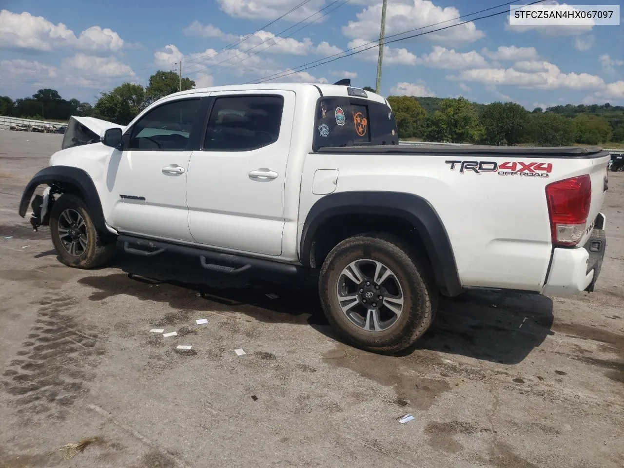 2017 Toyota Tacoma Double Cab VIN: 5TFCZ5AN4HX067097 Lot: 68655524