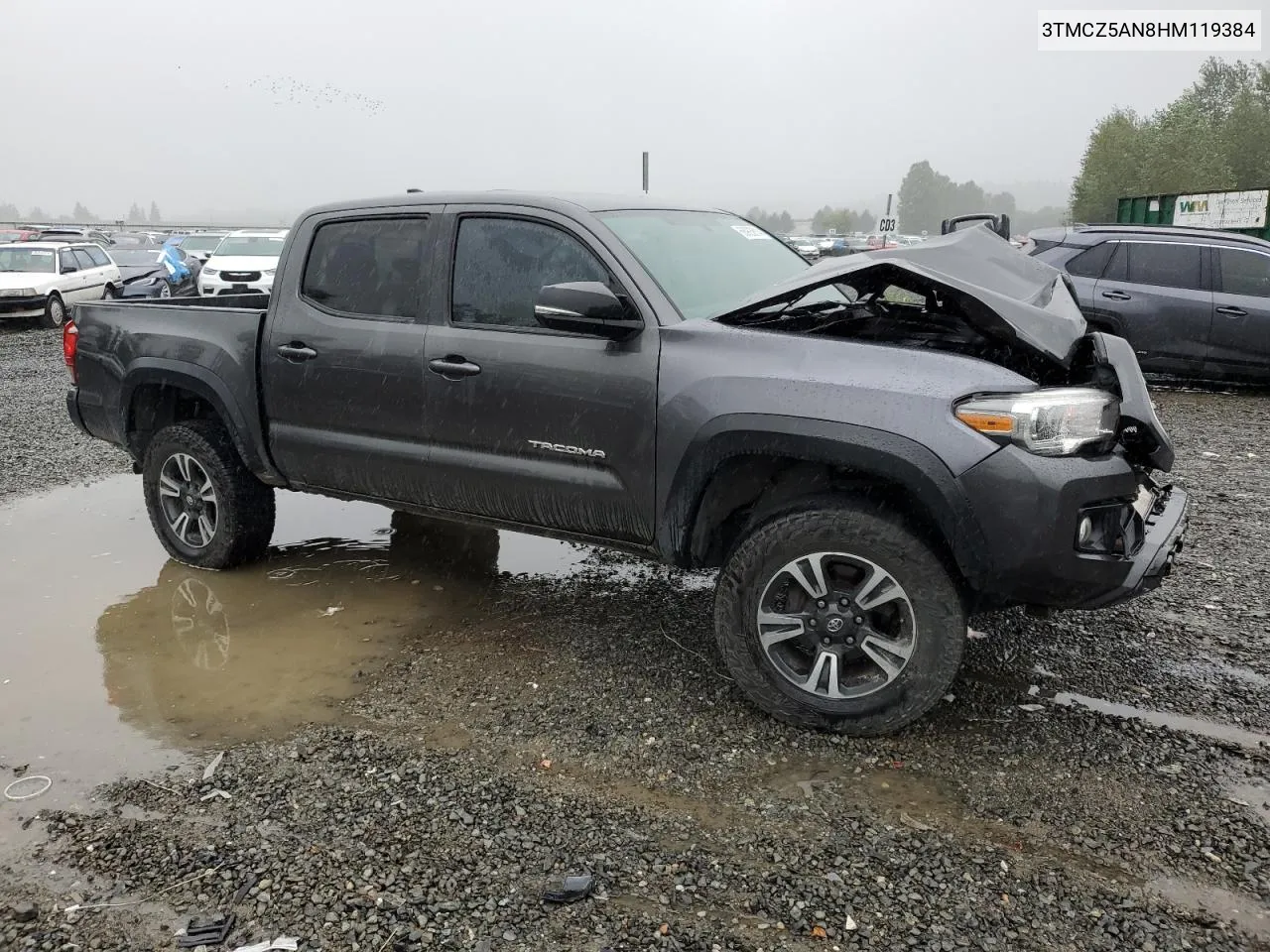 2017 Toyota Tacoma Double Cab VIN: 3TMCZ5AN8HM119384 Lot: 68903614