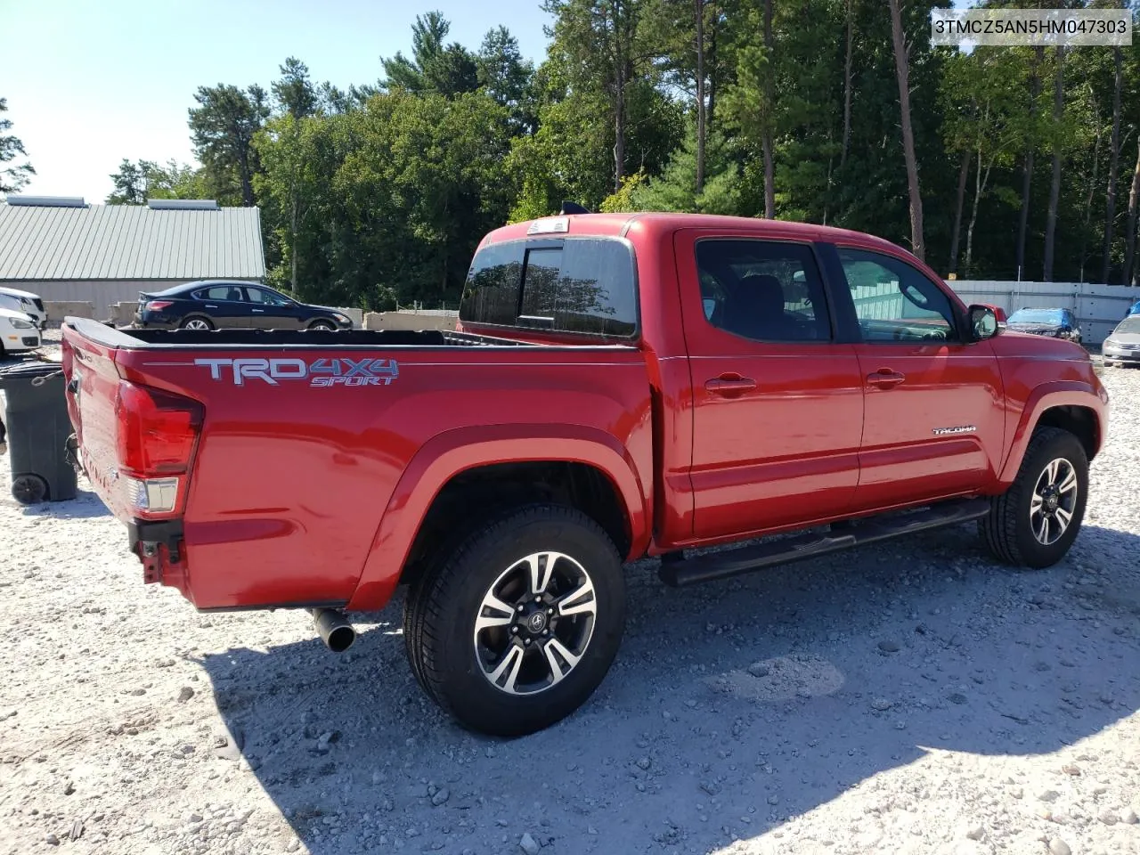 2017 Toyota Tacoma Double Cab VIN: 3TMCZ5AN5HM047303 Lot: 69035954