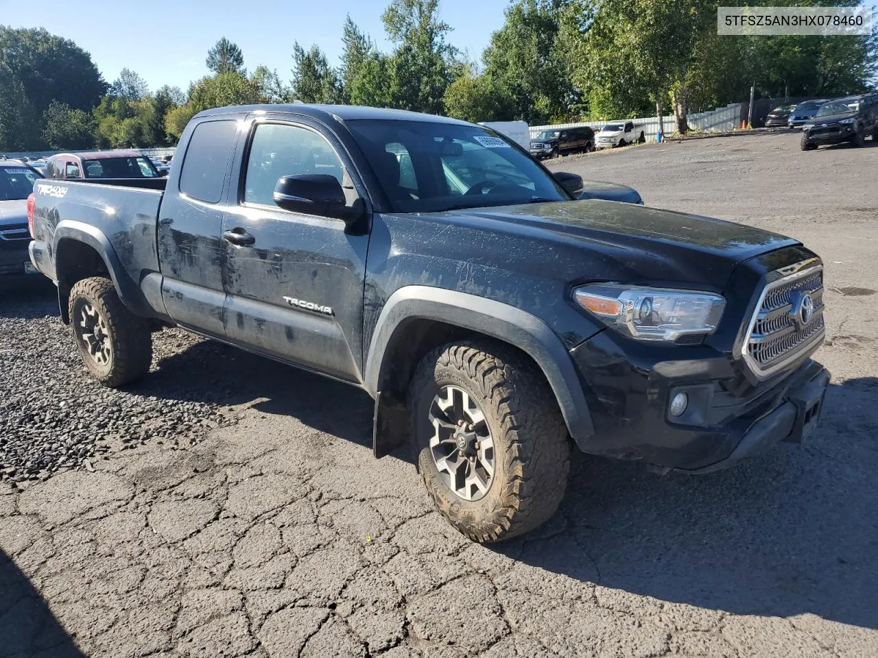 2017 Toyota Tacoma Access Cab VIN: 5TFSZ5AN3HX078460 Lot: 69060994