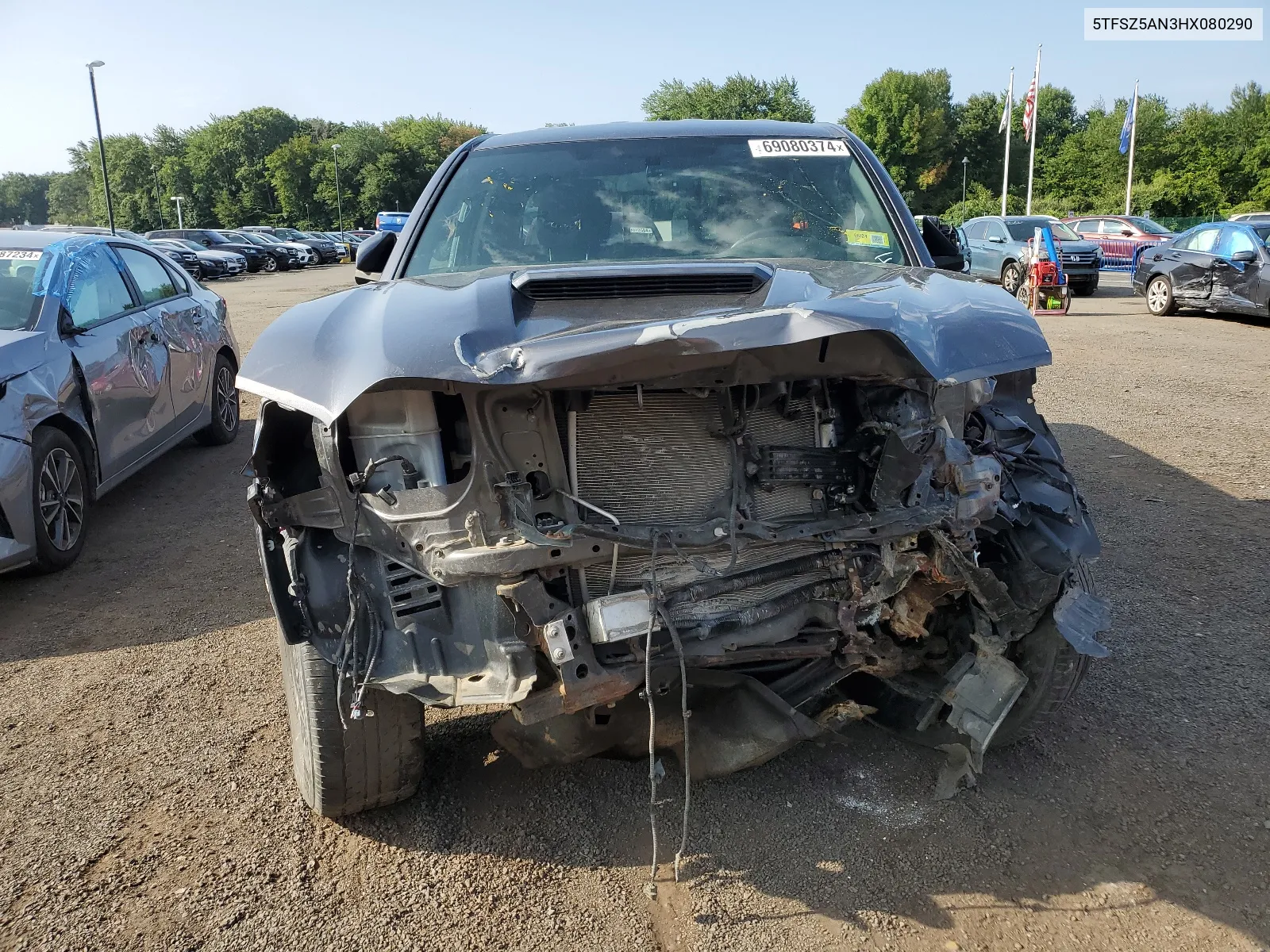 2017 Toyota Tacoma Access Cab VIN: 5TFSZ5AN3HX080290 Lot: 69080374