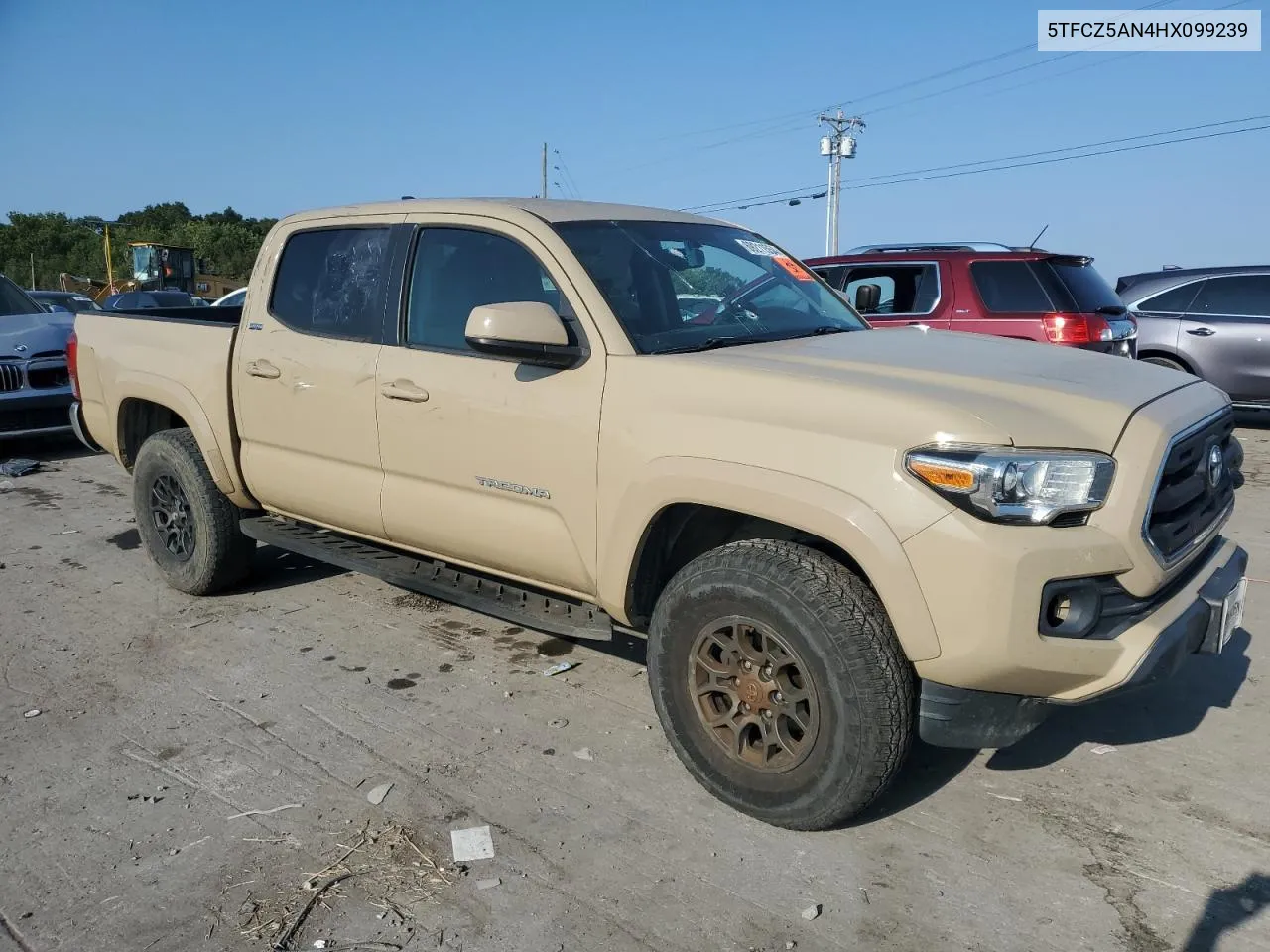 2017 Toyota Tacoma Double Cab VIN: 5TFCZ5AN4HX099239 Lot: 69211554