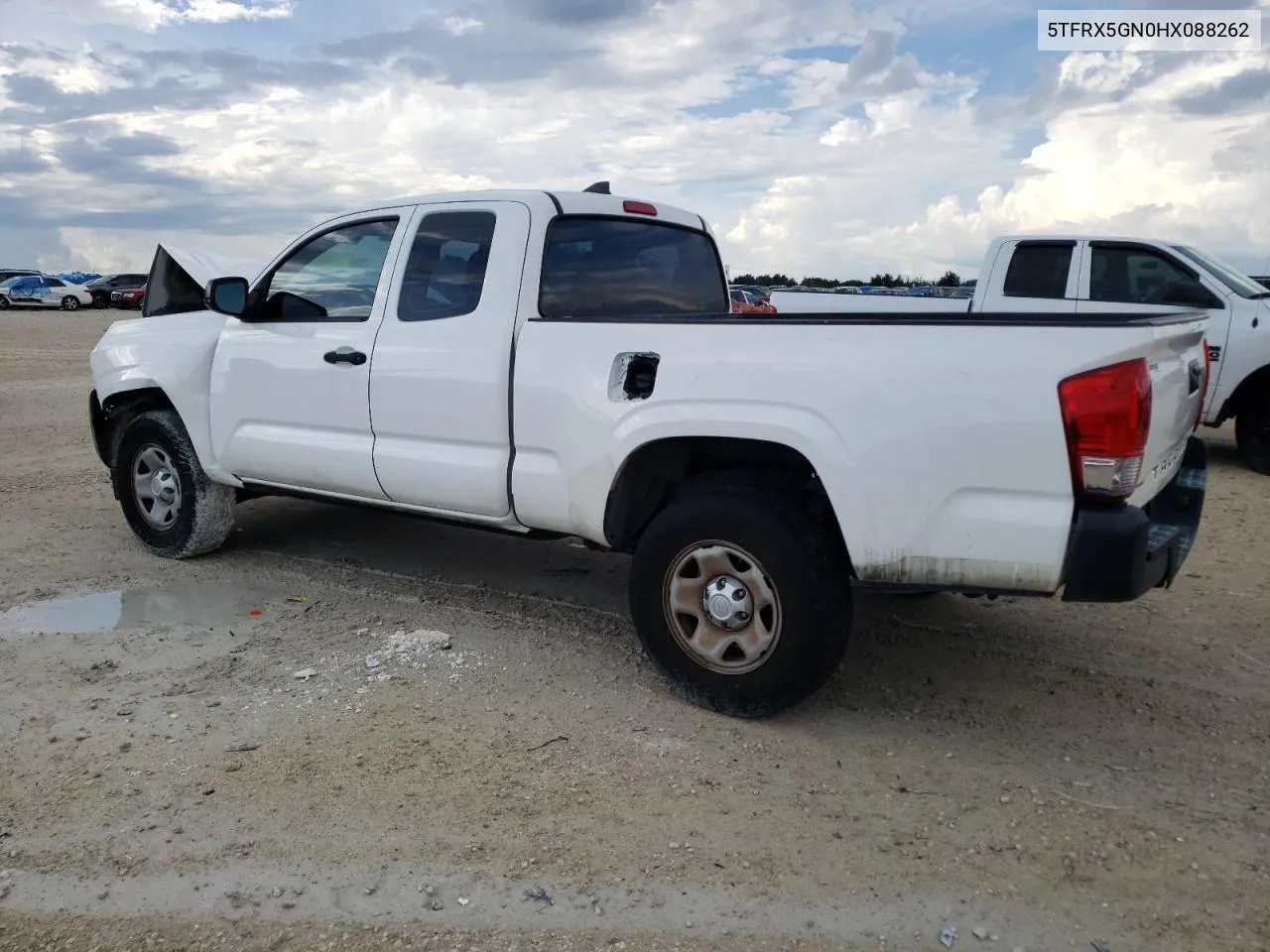 2017 Toyota Tacoma Access Cab VIN: 5TFRX5GN0HX088262 Lot: 69567084