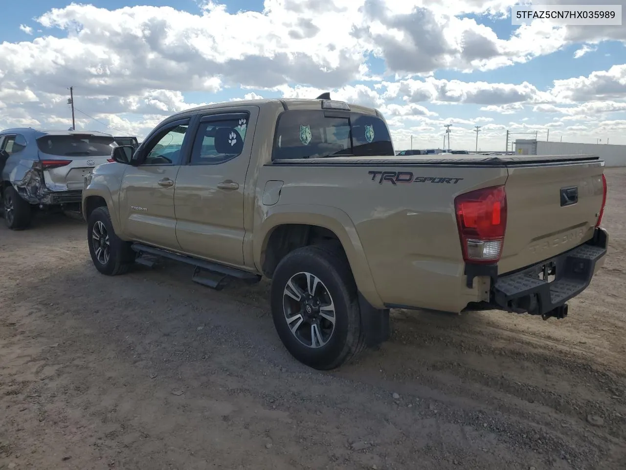 2017 Toyota Tacoma Double Cab VIN: 5TFAZ5CN7HX035989 Lot: 69641004