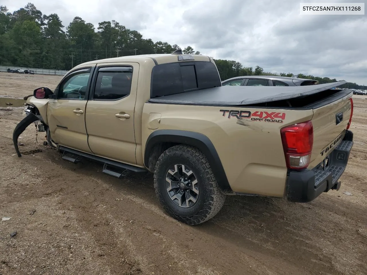 2017 Toyota Tacoma Double Cab VIN: 5TFCZ5AN7HX111268 Lot: 69717134