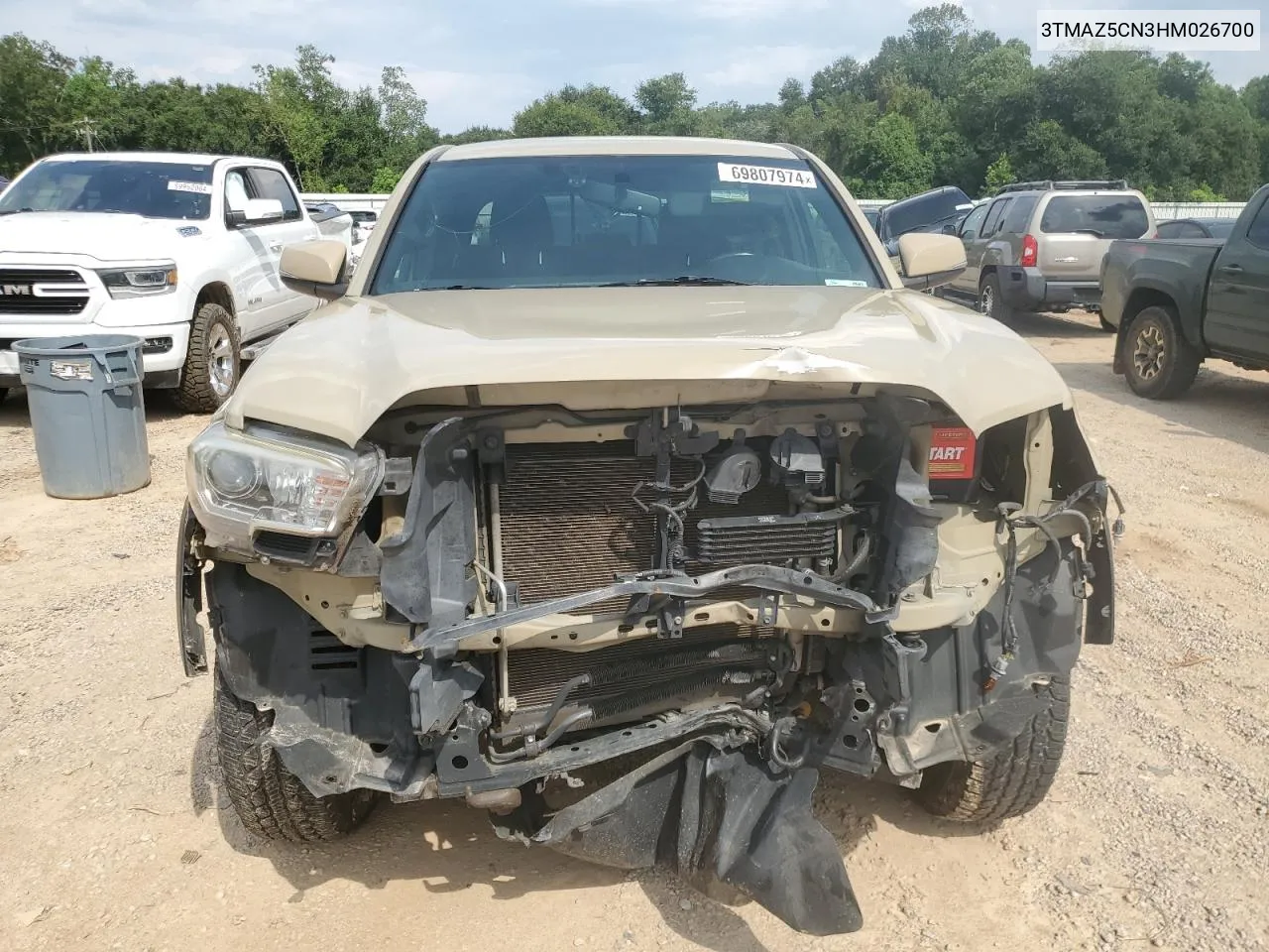 3TMAZ5CN3HM026700 2017 Toyota Tacoma Double Cab