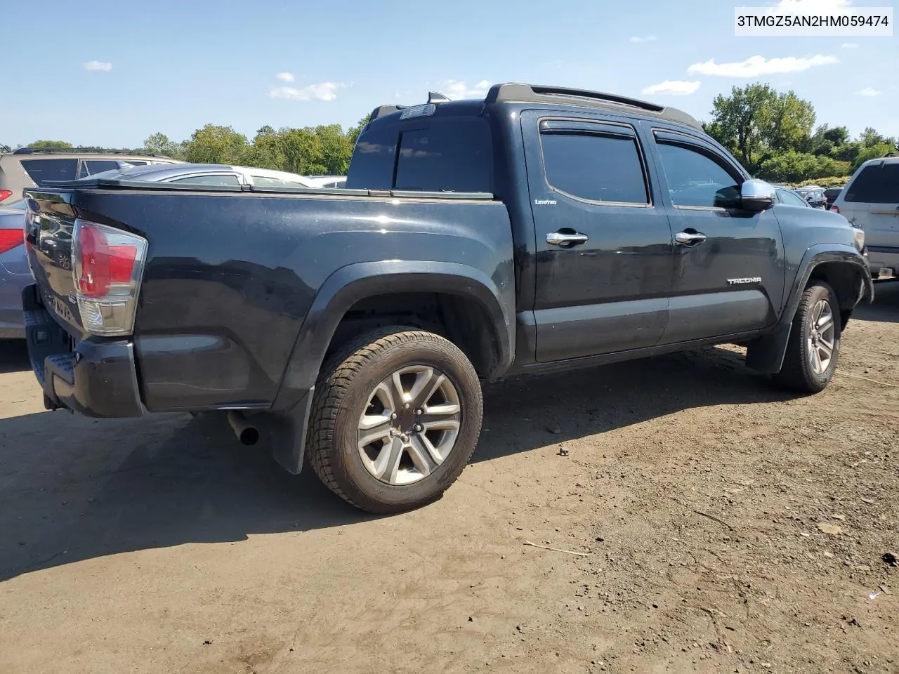 2017 Toyota Tacoma Double Cab VIN: 3TMGZ5AN2HM059474 Lot: 69826694