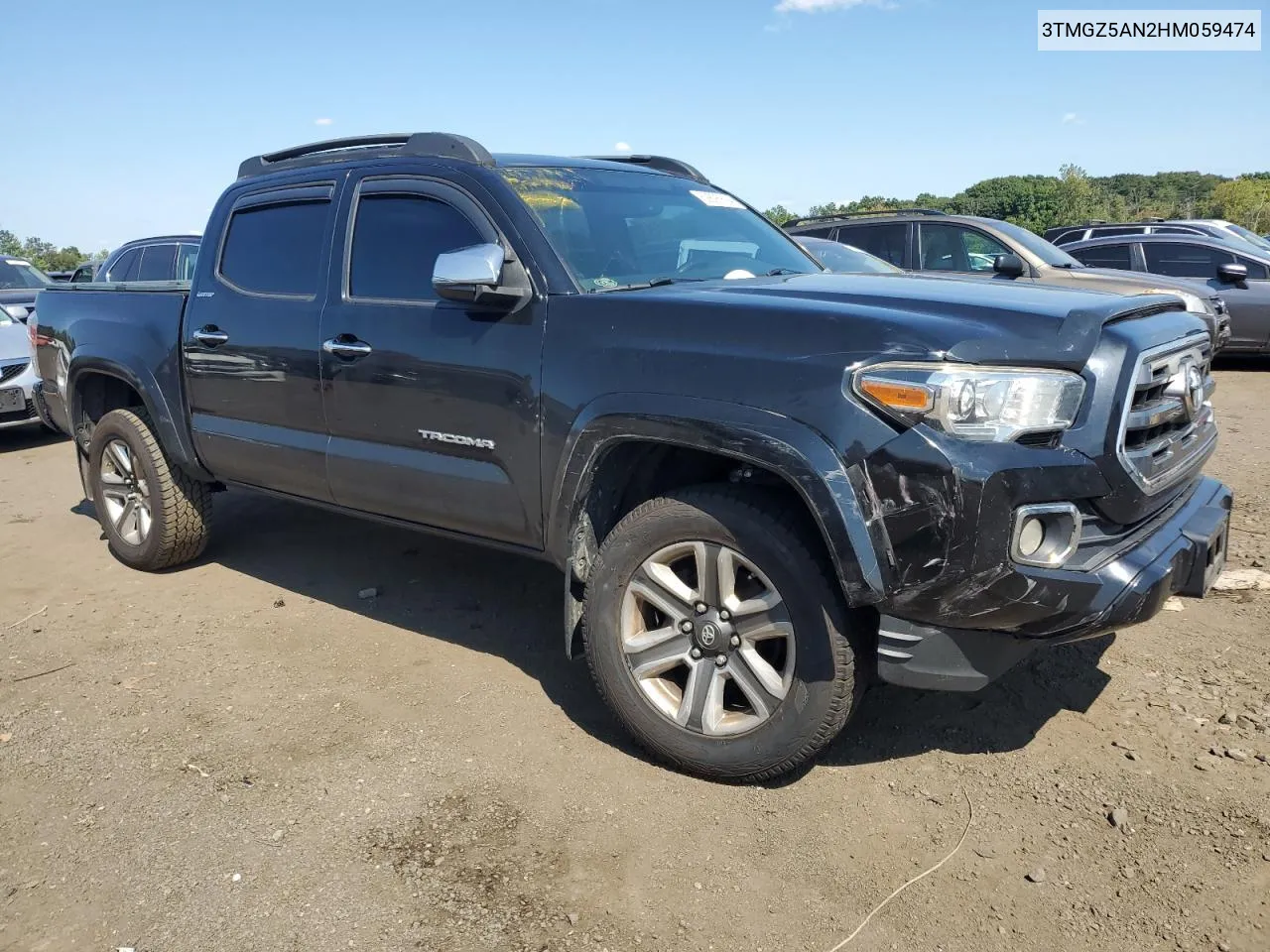 3TMGZ5AN2HM059474 2017 Toyota Tacoma Double Cab