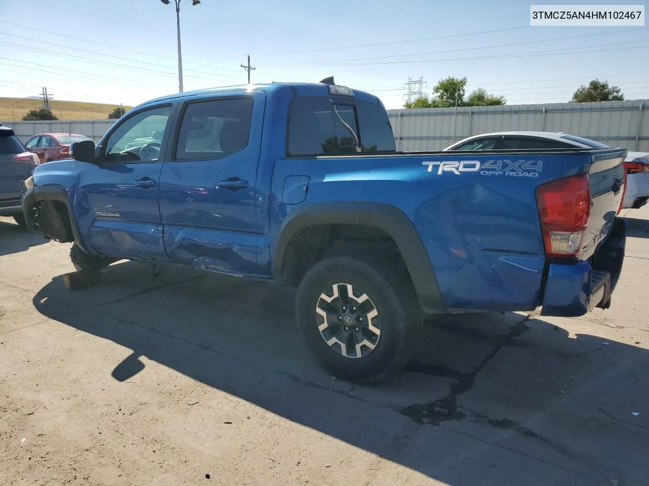 2017 Toyota Tacoma Double Cab VIN: 3TMCZ5AN4HM102467 Lot: 69877544