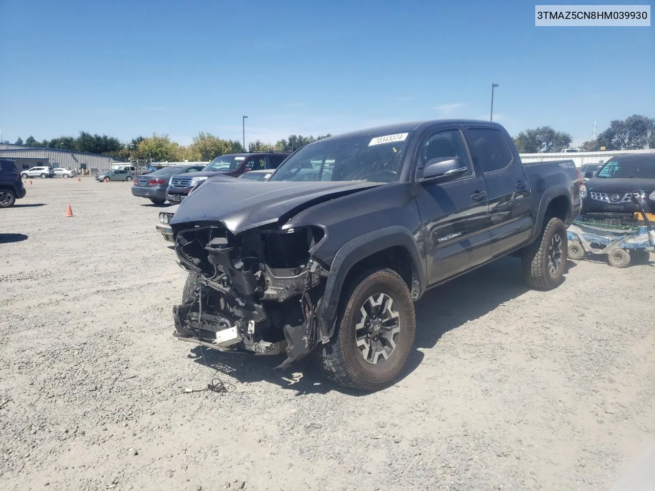 2017 Toyota Tacoma Double Cab VIN: 3TMAZ5CN8HM039930 Lot: 70343374