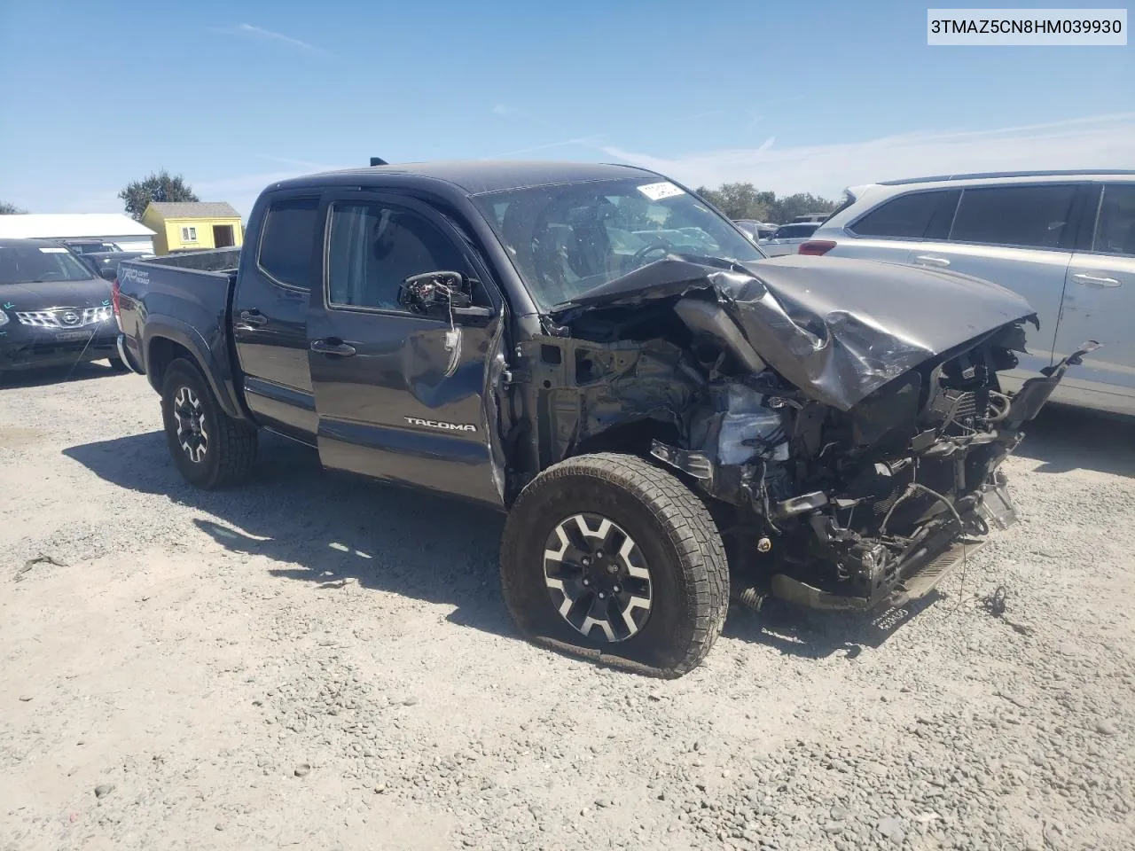 2017 Toyota Tacoma Double Cab VIN: 3TMAZ5CN8HM039930 Lot: 70343374