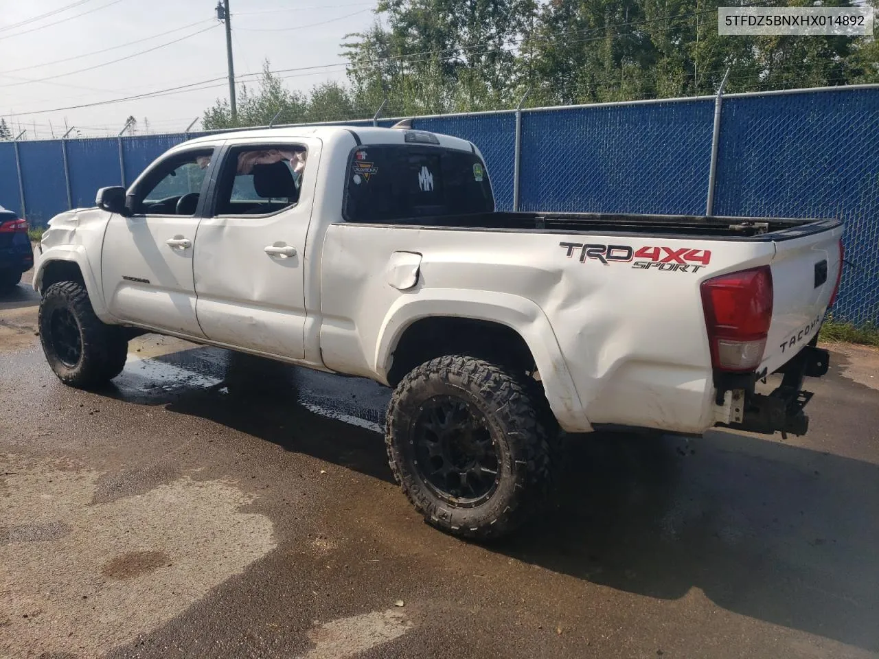 5TFDZ5BNXHX014892 2017 Toyota Tacoma Double Cab