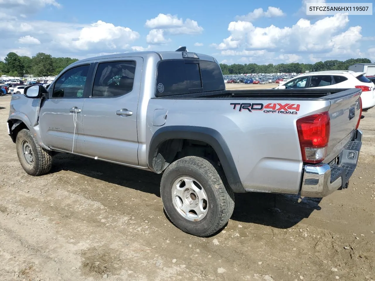 2017 Toyota Tacoma Double Cab VIN: 5TFCZ5AN6HX119507 Lot: 71222814