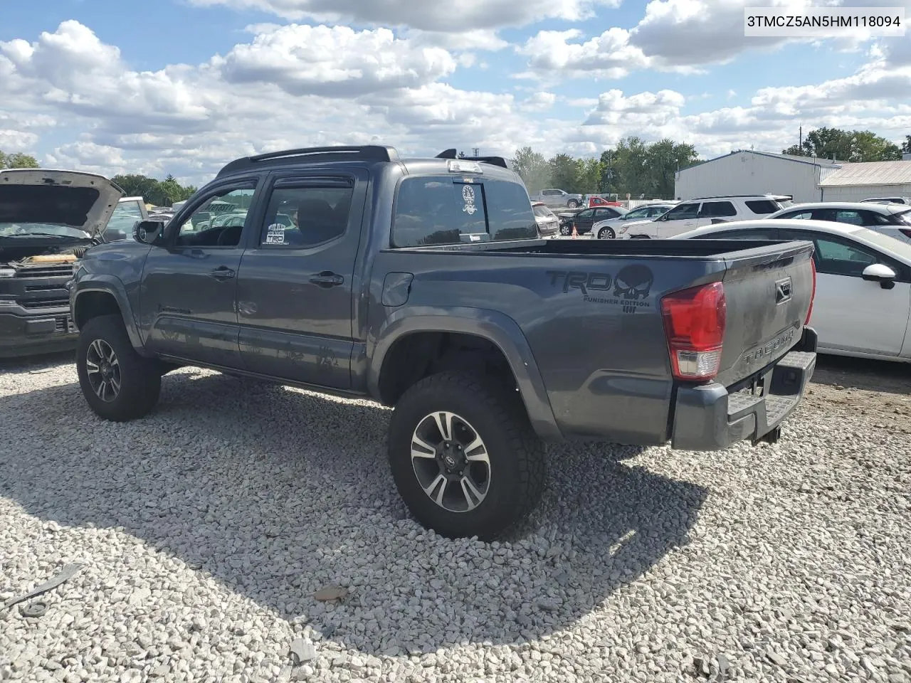 2017 Toyota Tacoma Double Cab VIN: 3TMCZ5AN5HM118094 Lot: 71287914