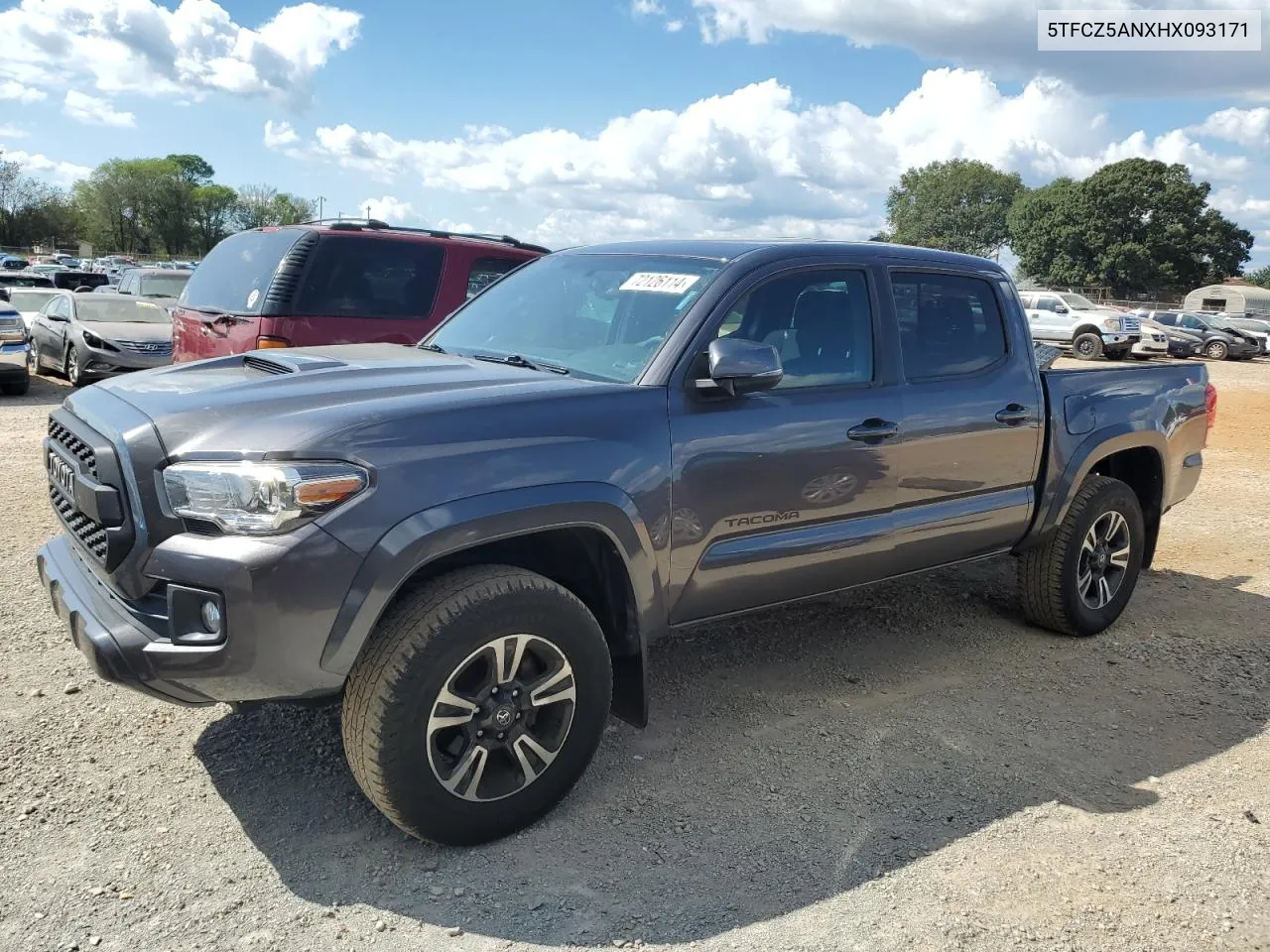 2017 Toyota Tacoma Double Cab VIN: 5TFCZ5ANXHX093171 Lot: 72126114