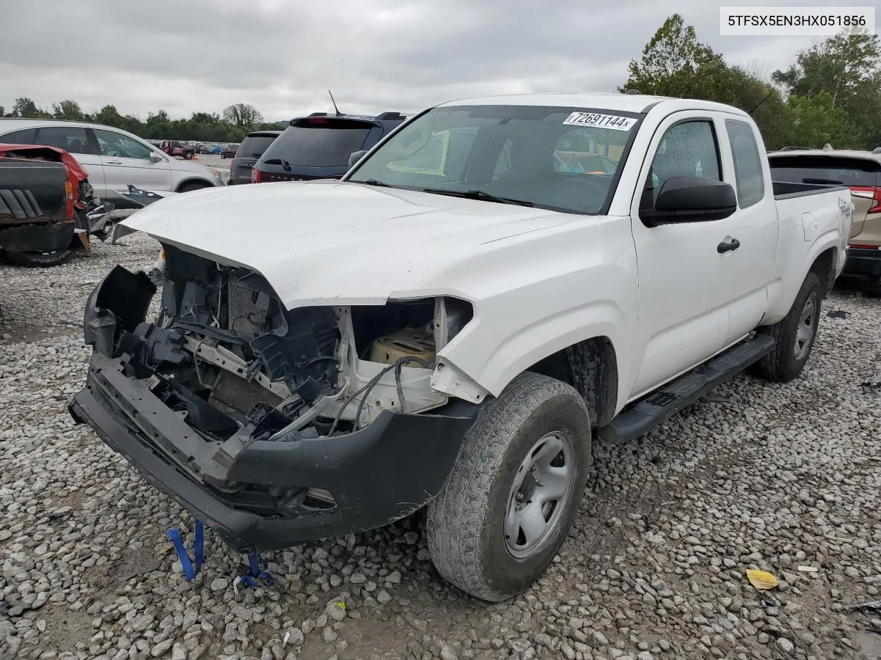 2017 Toyota Tacoma Access Cab VIN: 5TFSX5EN3HX051856 Lot: 72691144