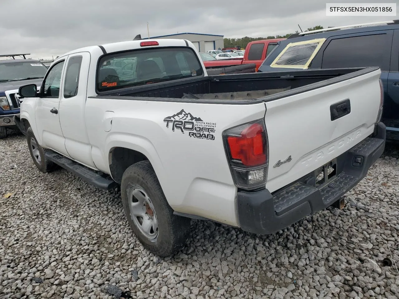 2017 Toyota Tacoma Access Cab VIN: 5TFSX5EN3HX051856 Lot: 72691144