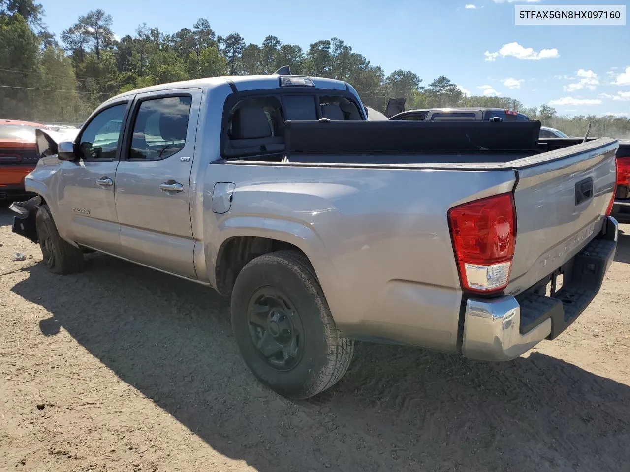 2017 Toyota Tacoma Double Cab VIN: 5TFAX5GN8HX097160 Lot: 72731804