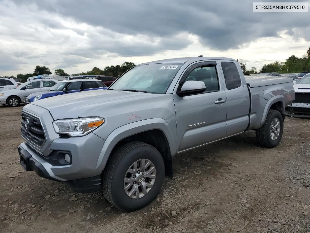 2017 Toyota Tacoma Access Cab VIN: 5TFSZ5AN8HX079510 Lot: 73022424