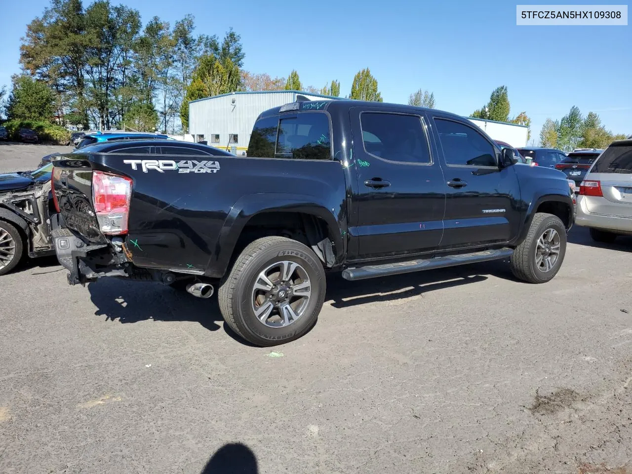 2017 Toyota Tacoma Double Cab VIN: 5TFCZ5AN5HX109308 Lot: 73029574