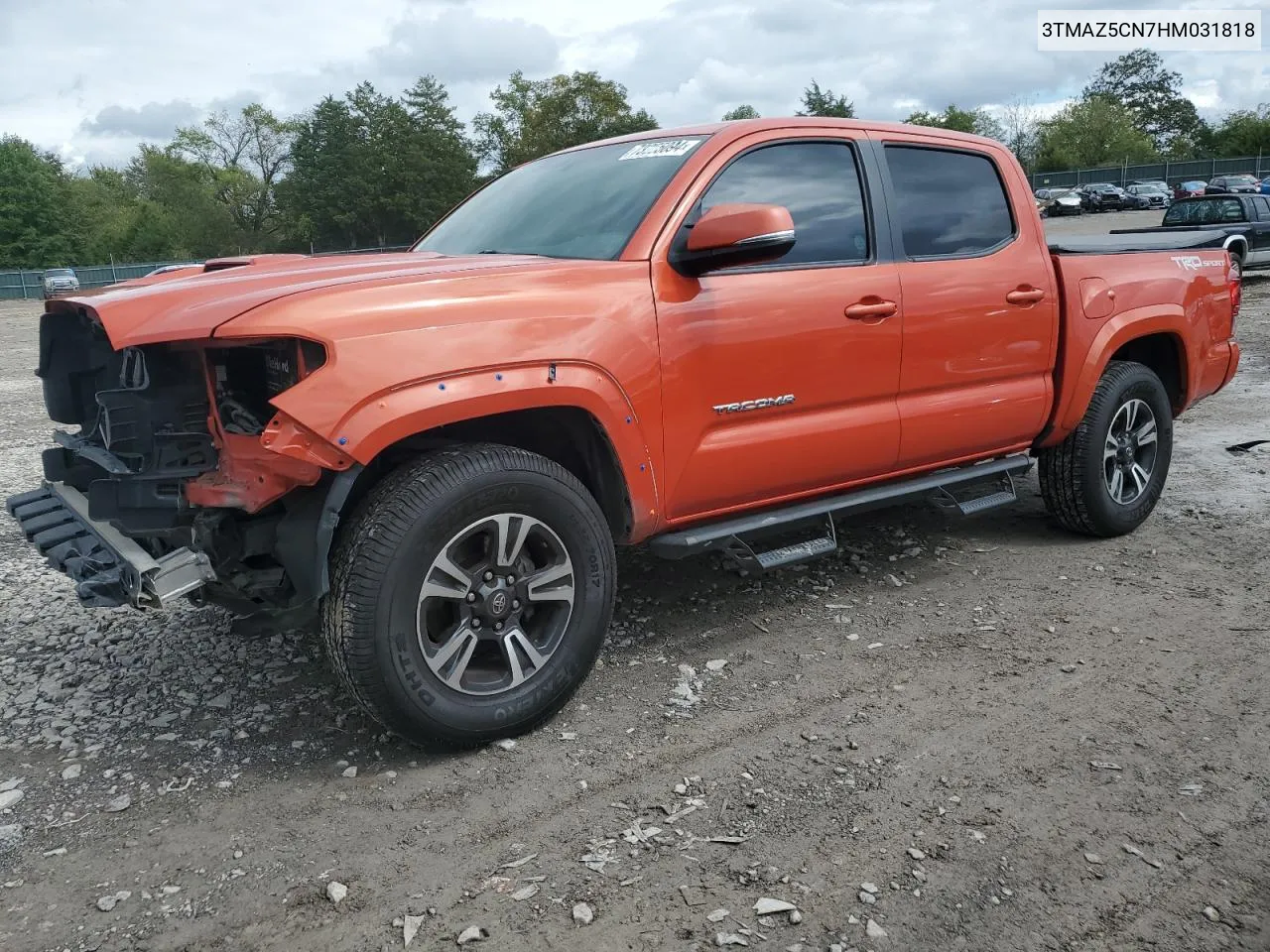 2017 Toyota Tacoma Double Cab VIN: 3TMAZ5CN7HM031818 Lot: 73355094