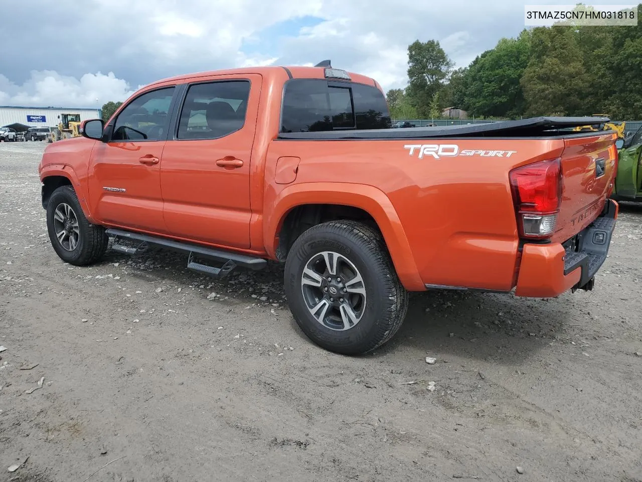 2017 Toyota Tacoma Double Cab VIN: 3TMAZ5CN7HM031818 Lot: 73355094