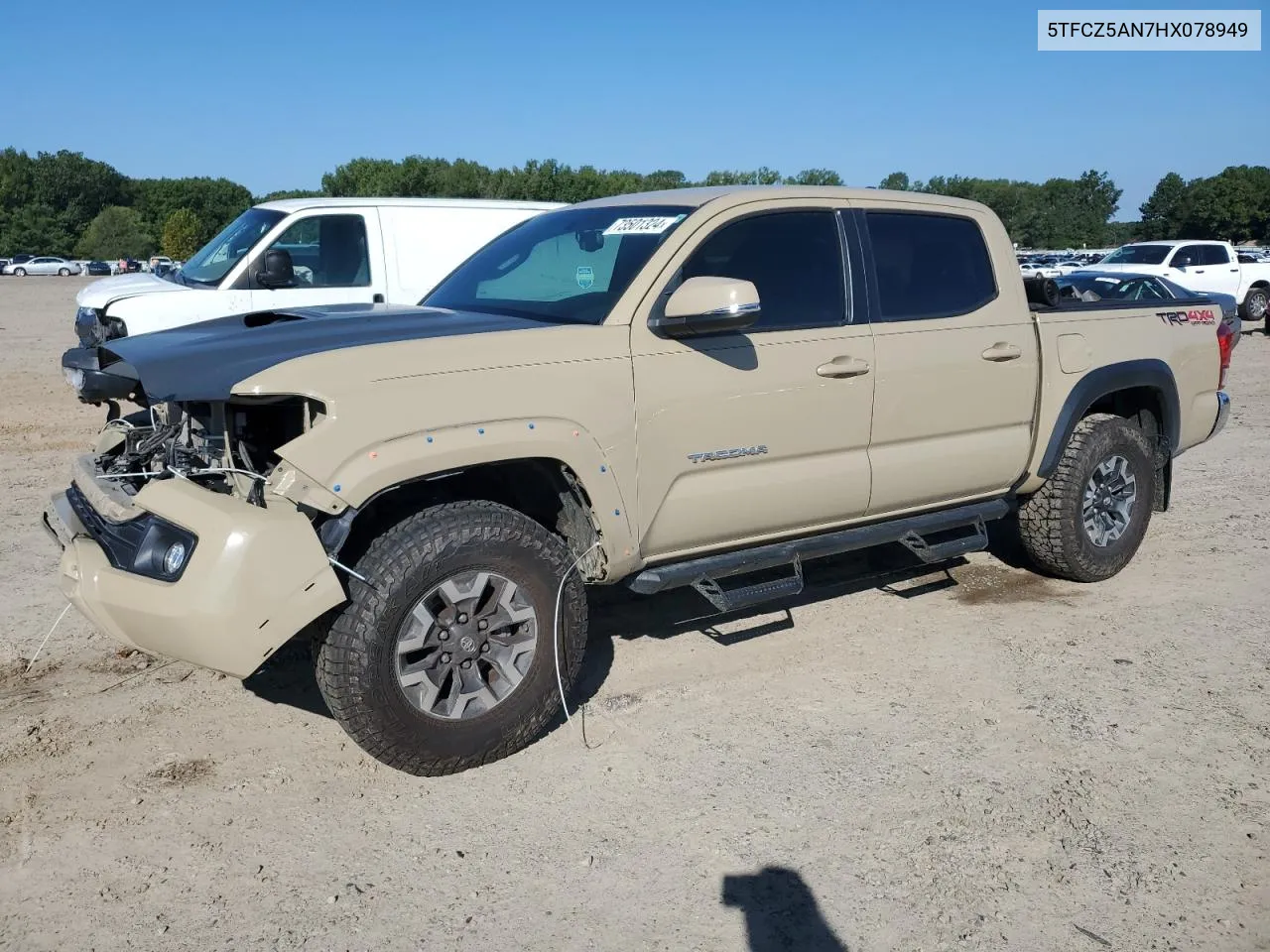 2017 Toyota Tacoma Double Cab VIN: 5TFCZ5AN7HX078949 Lot: 73501324