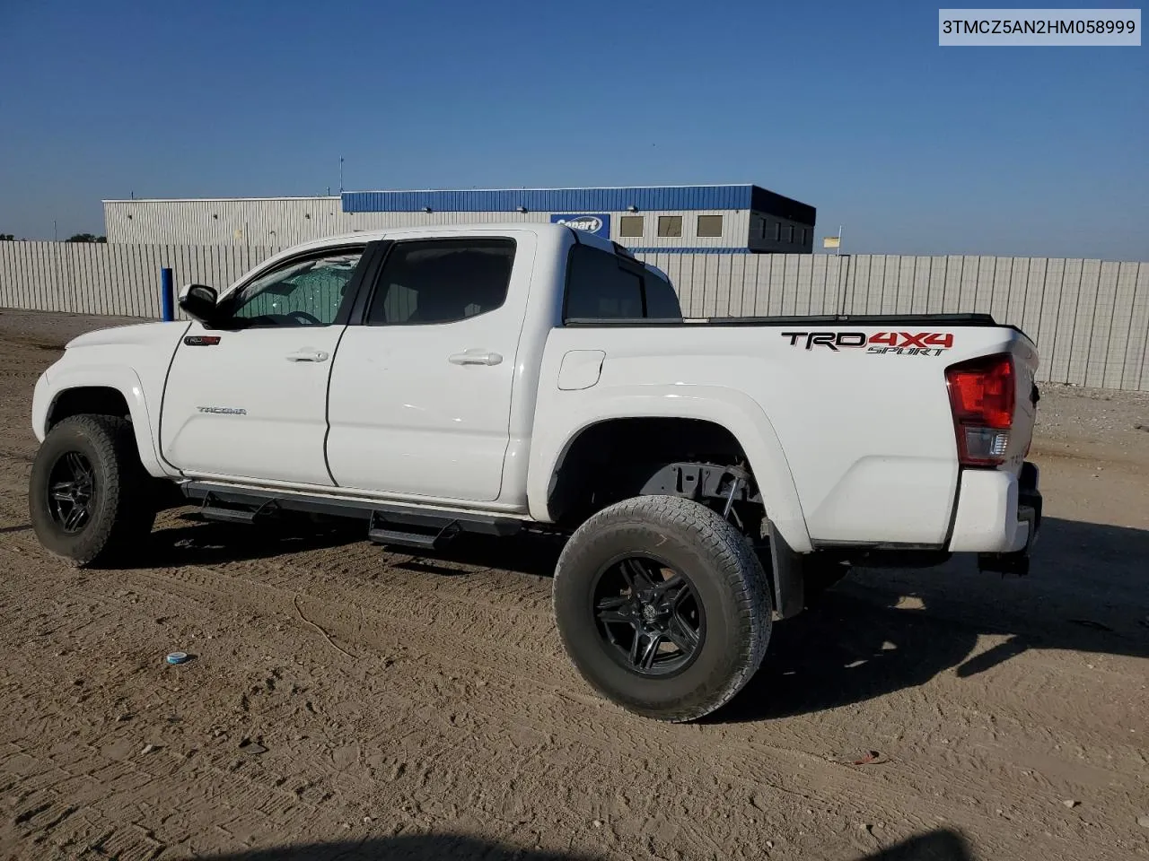 2017 Toyota Tacoma Double Cab VIN: 3TMCZ5AN2HM058999 Lot: 73830154