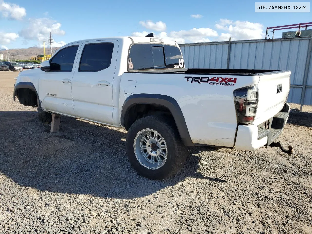 2017 Toyota Tacoma Double Cab VIN: 5TFCZ5AN8HX113224 Lot: 74080854