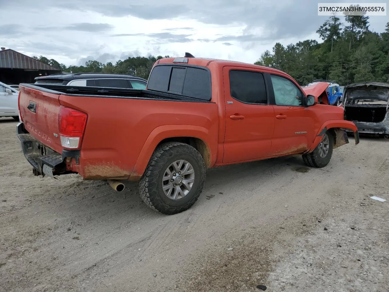 2017 Toyota Tacoma Double Cab VIN: 3TMCZ5AN3HM055576 Lot: 74326184