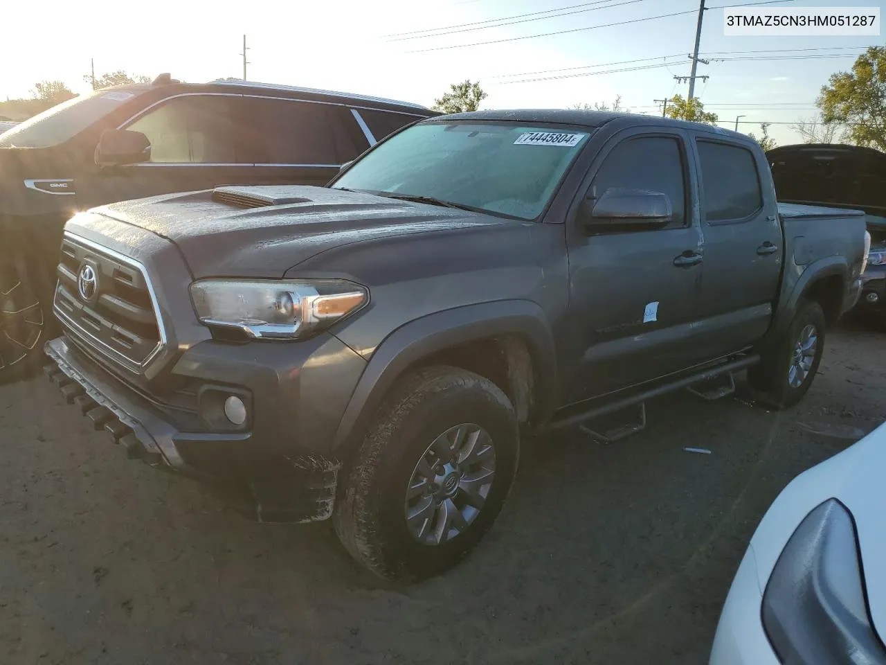 2017 Toyota Tacoma Double Cab VIN: 3TMAZ5CN3HM051287 Lot: 74445804