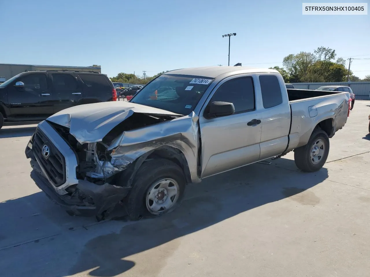 2017 Toyota Tacoma Access Cab VIN: 5TFRX5GN3HX100405 Lot: 74713614