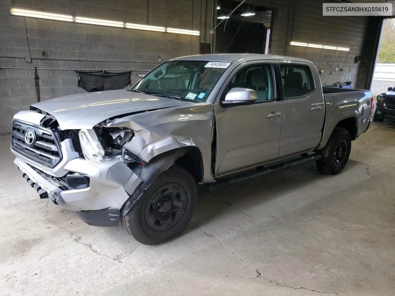 2017 Toyota Tacoma Double Cab VIN: 5TFCZ5AN3HX055619 Lot: 74943604