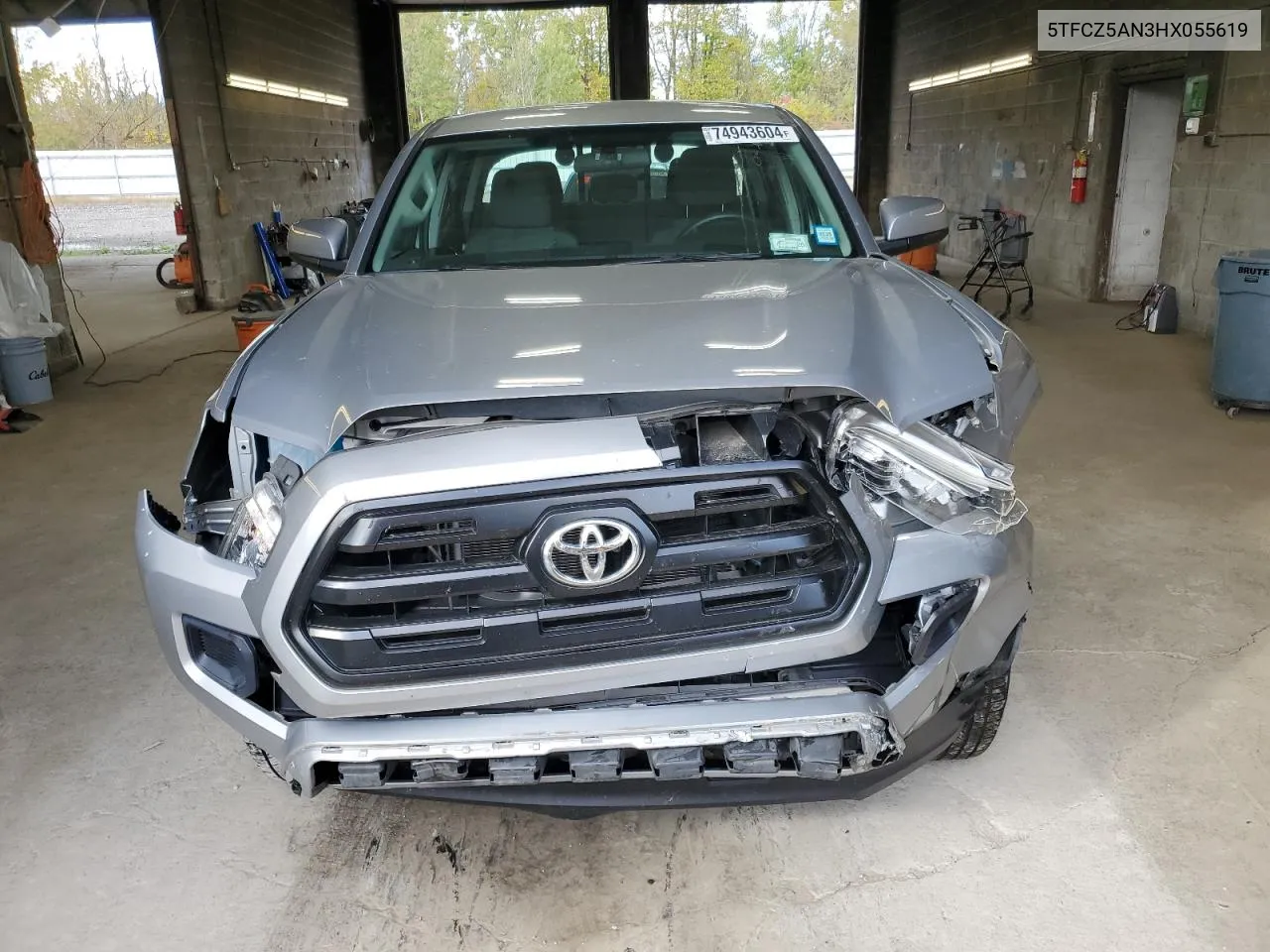 2017 Toyota Tacoma Double Cab VIN: 5TFCZ5AN3HX055619 Lot: 74943604